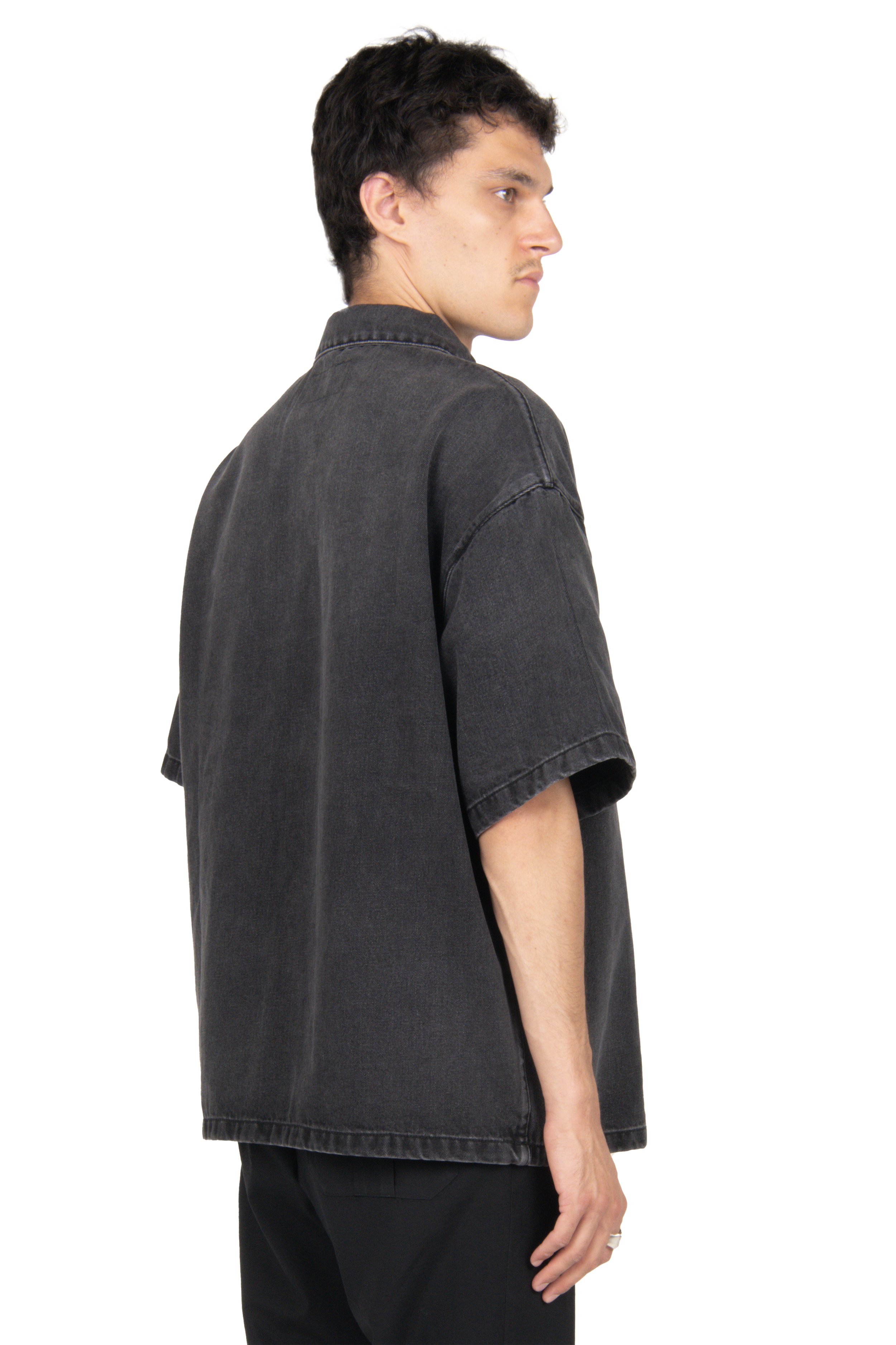 PRADA Grey Denim Shirt Back.jpg