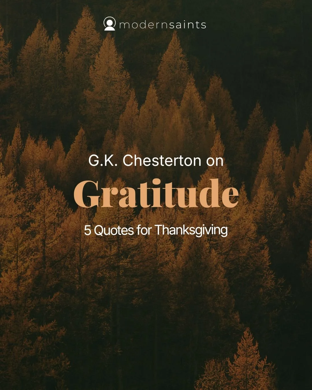 Few writers have the ability to surprise us into wonder the way G.K. Chesterton does. With a turn of phrase, he can take something familiar and make it feel miraculous again.

Happy Thanksgiving, everyone!

_________________

#gkchesterton #chesterto