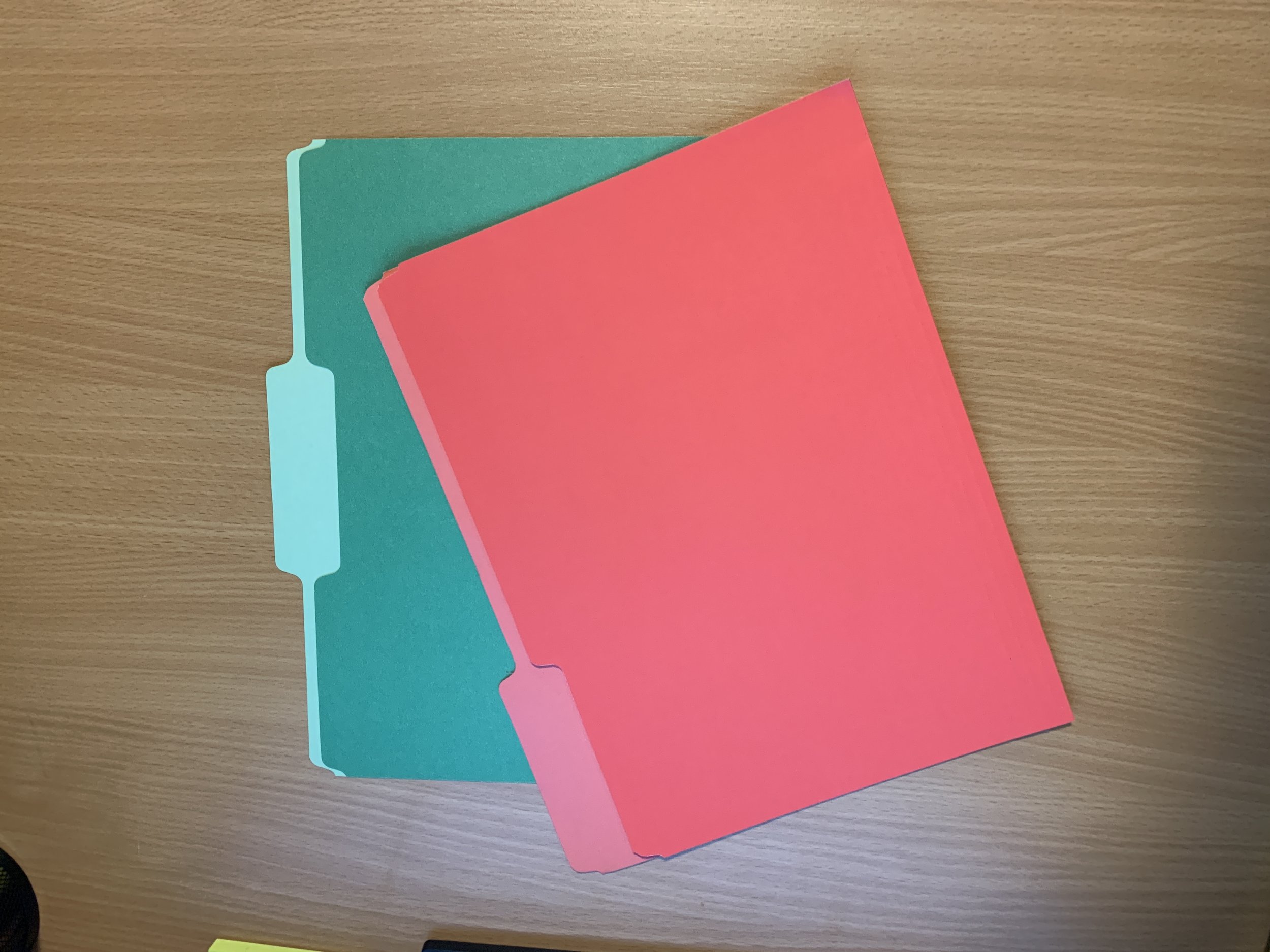The Red Folder and the Green Folder