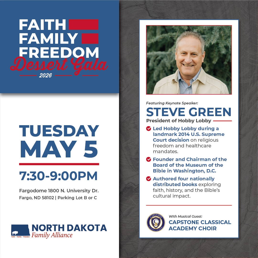 Ticket Sales End May 1st for NDFA's 2026 Faith, Family, and Freedom Dessert Gala!