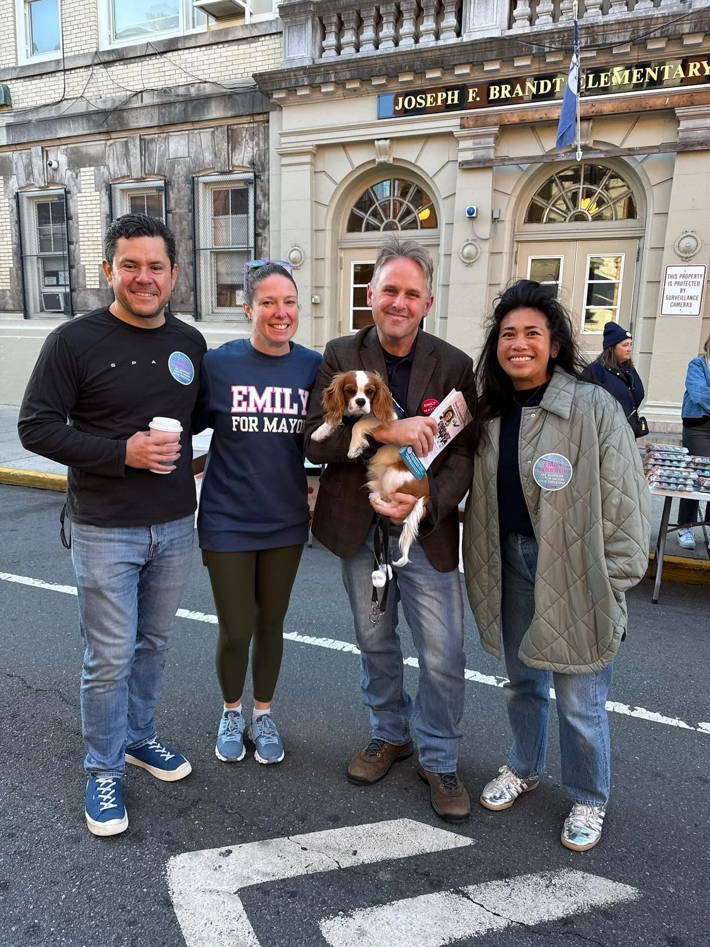 Good morning Hoboken! Out with the dream team this morning at Brandt!