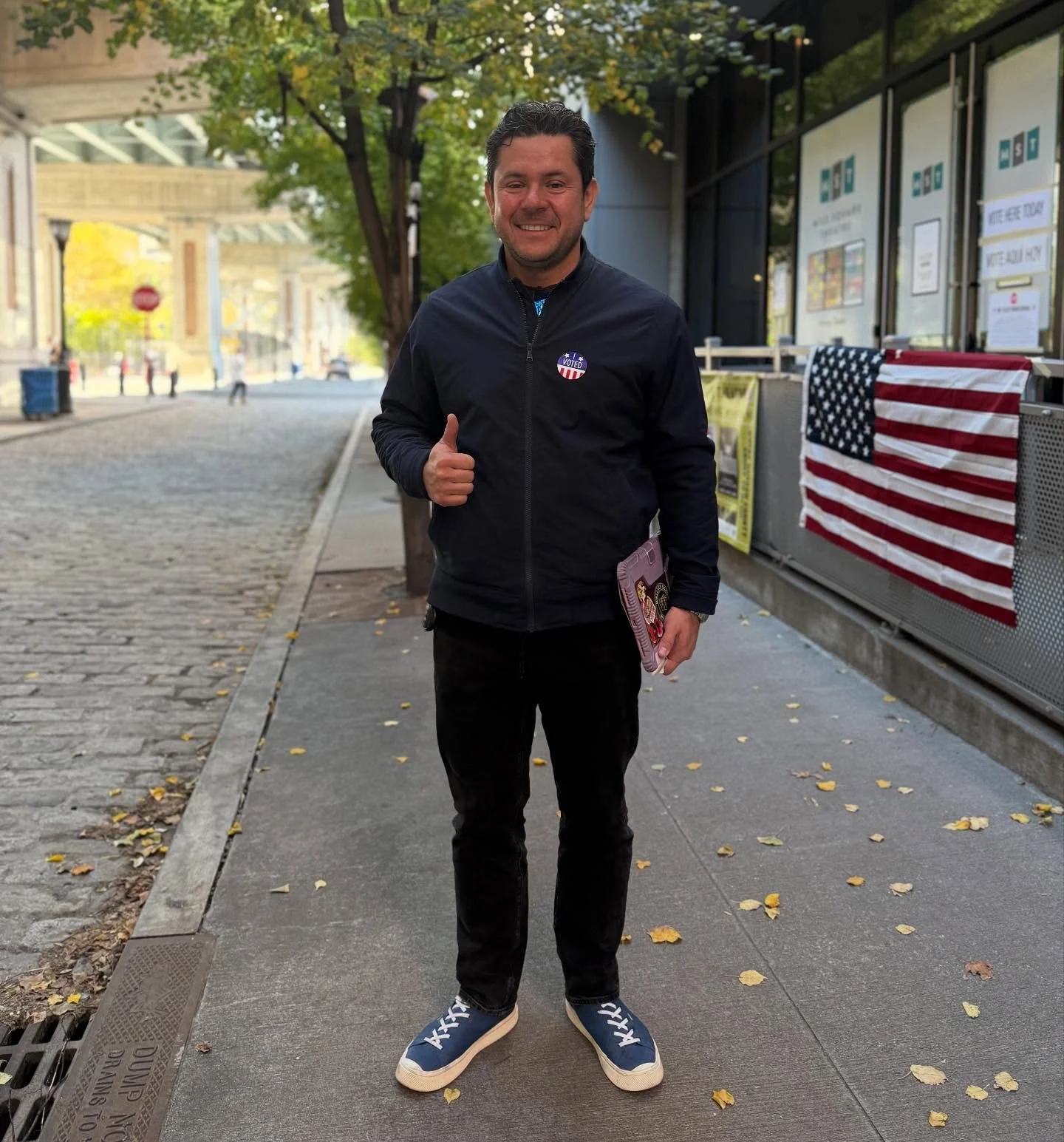 Got my early vote on yesterday supporting my crew, Team Emily, and Mikie Sherrill for Governor! Vote early Hoboken!