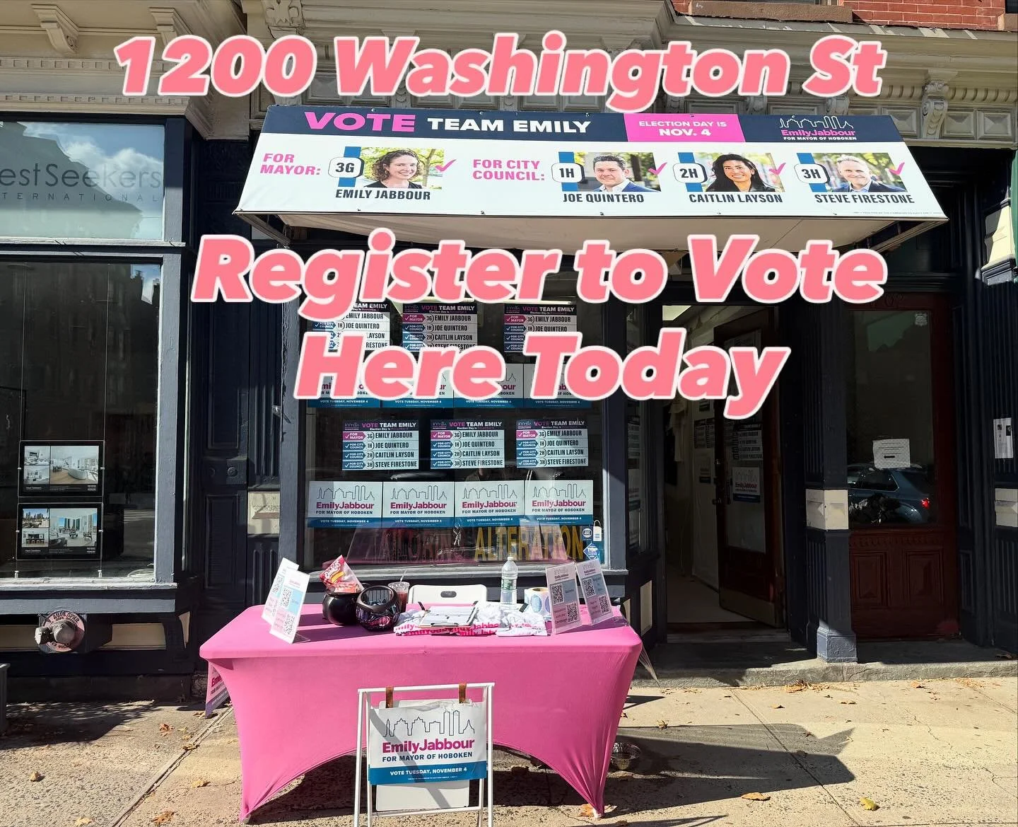 Not registered to vote and want to vote in the December 2nd Mayoral Runoff election! There is still time! Come by 1200 Washington Street today and get it done!