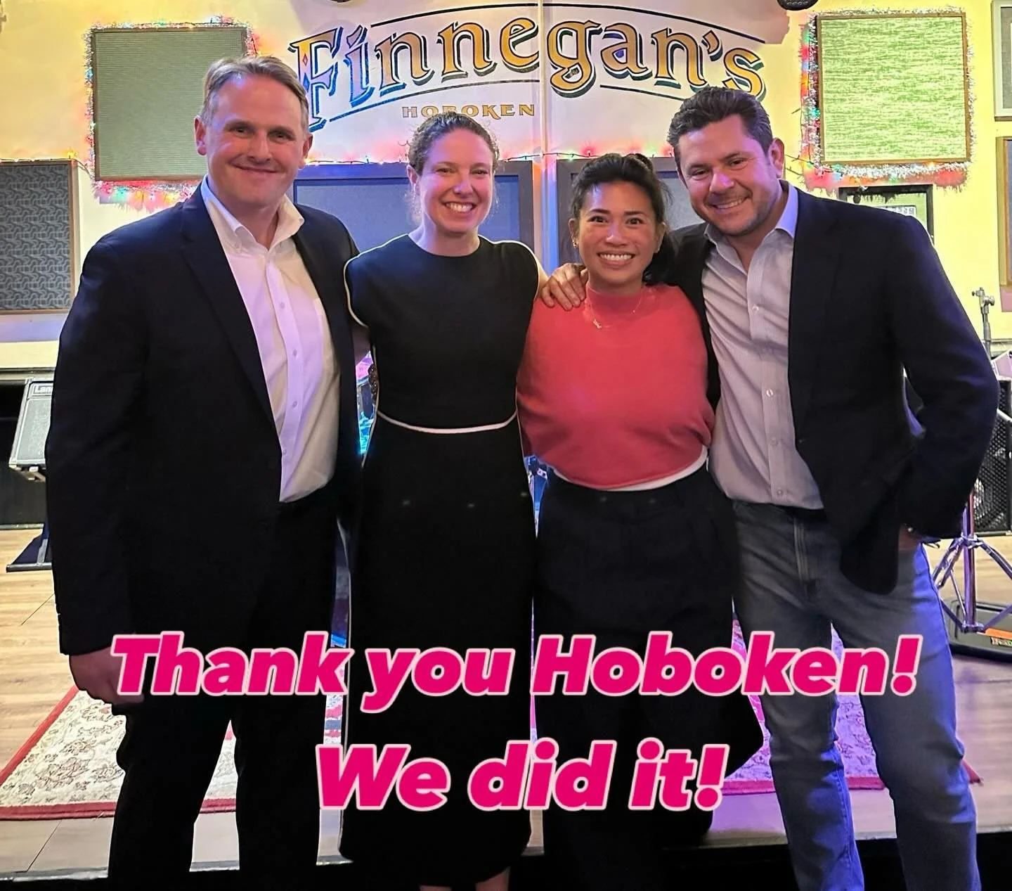 Thank you Hoboken for entrusting me with another four years as a councilman-at-large! I promise to give it my all and to always put our residents first! 

Also enormous congratulations to my new colleagues Caitlin Layson and Steve Firestone! It&rsquo