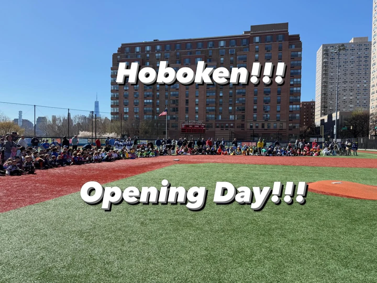 Beautiful weather for opening day in Hoboken!
