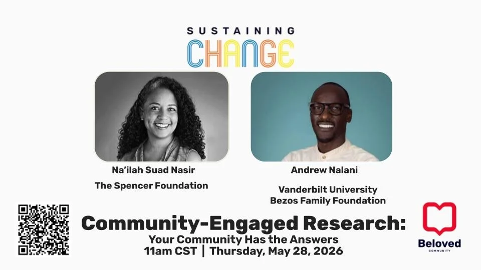 Save the date for our final plenary: Community-Engaged Research: Your Community Has the Answers