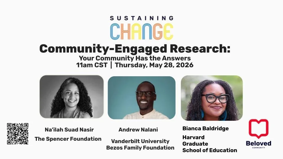 Save the date for our final plenary: Community-Engaged Research: Your Community Has the Answers