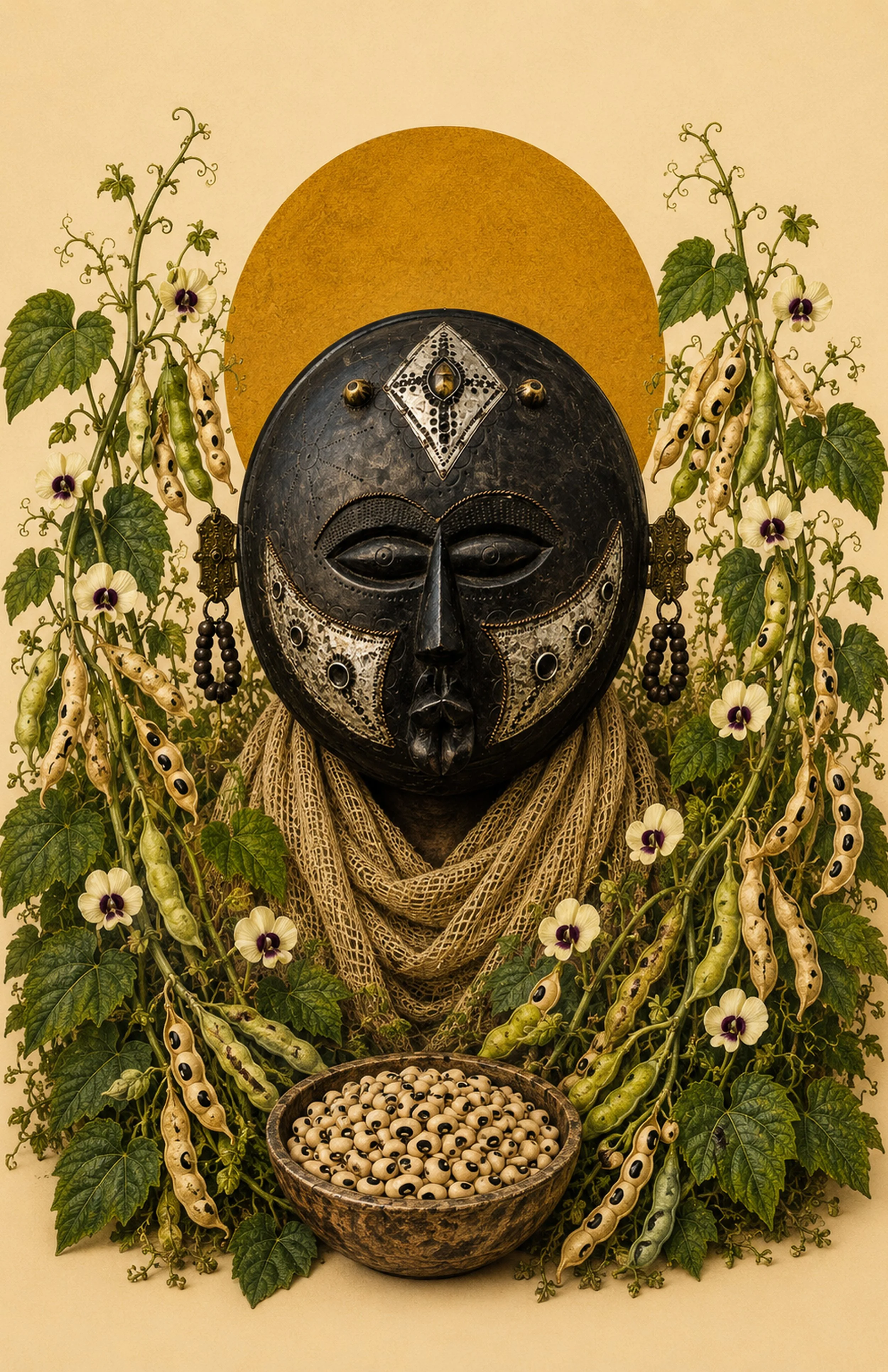 Black Eyed Pea (Portraits of the Carried)   |   Size 13in x 19in   |   Digital collage, Archival pigment print  |   Edition of 15 + 2 AP   |   2026