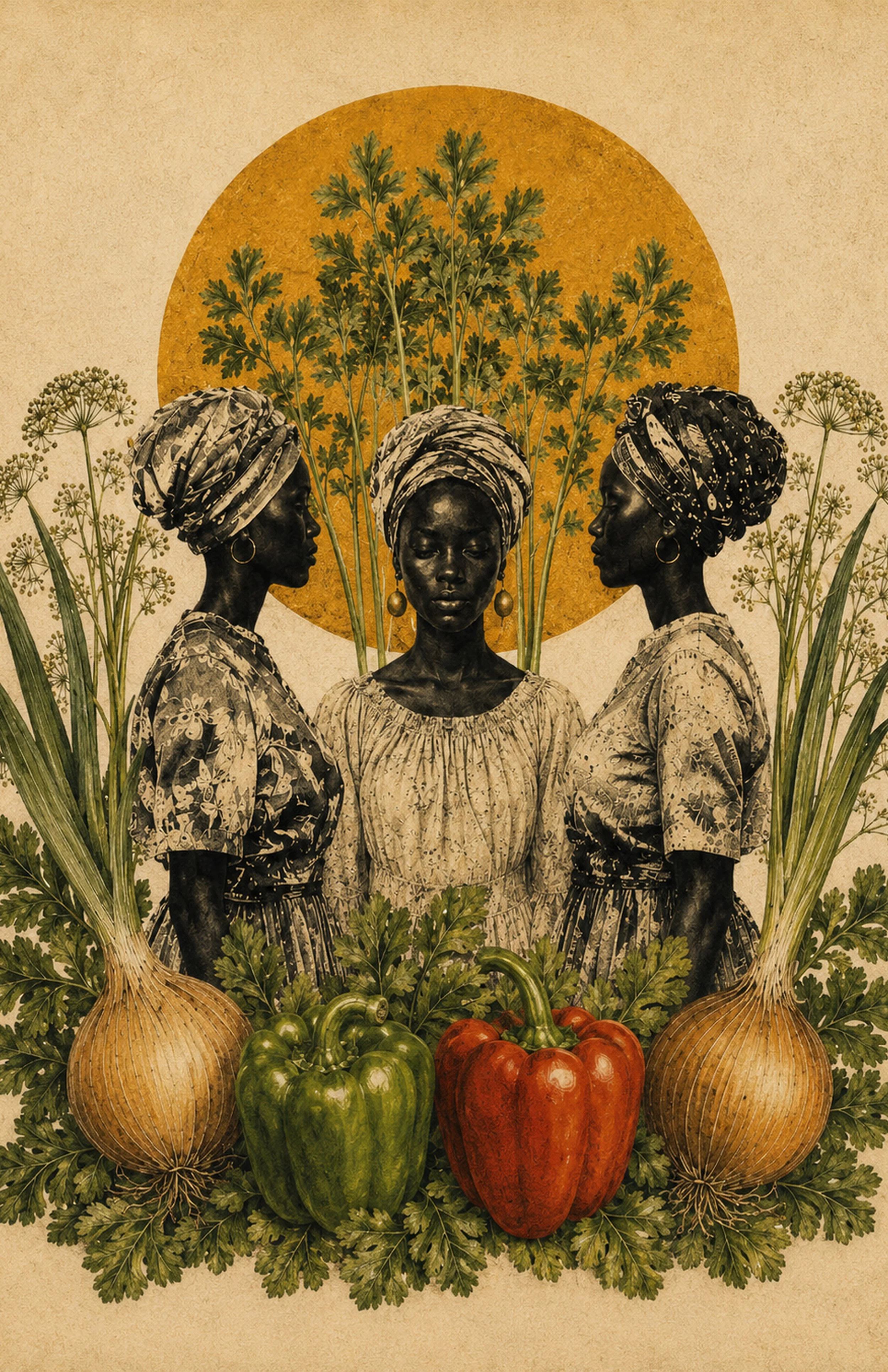 Trinity  (Portraits of the Carried)  |   Size 13in x 19in   |   Digital collage, Archival pigment print  |   Edition of 15 + 2 AP   |   2026