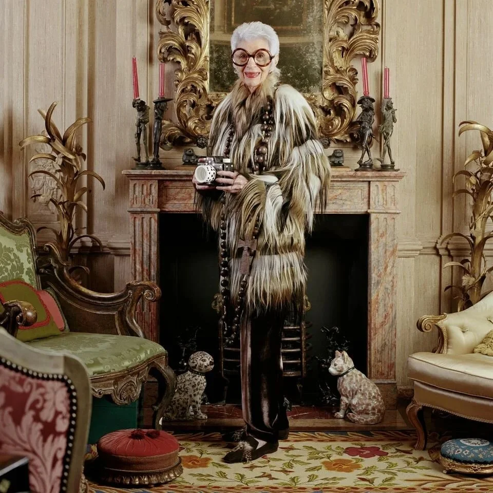 &quot;More is more and less is a bore&quot; - wise words from Iris Apfel. You will be greatly missed. Thank you for brightening up our world just a little with your passion for color and textiles.
.
.
.
.
.
.
#irisapfel #inspiration #textiles #interi