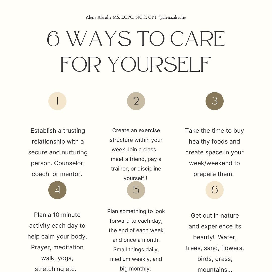 Here are some helpful ways to help you &ldquo;steward&rdquo; &ldquo;take care of&rdquo; or &ldquo;love yourself&rdquo; well!

Here are a few thoughts to consider !
- free yourself from your harsh inner critic by practicing acceptance and forgiveness 