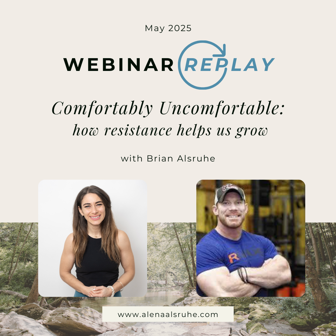 Many of us struggle to make positive changes in our lives. Whether you want to gain confidence, build strength, reduce anxiety, lift depression or overcome a fear, you must learn to be comfortable being uncomfortable. Brian and Alena bring their expe
