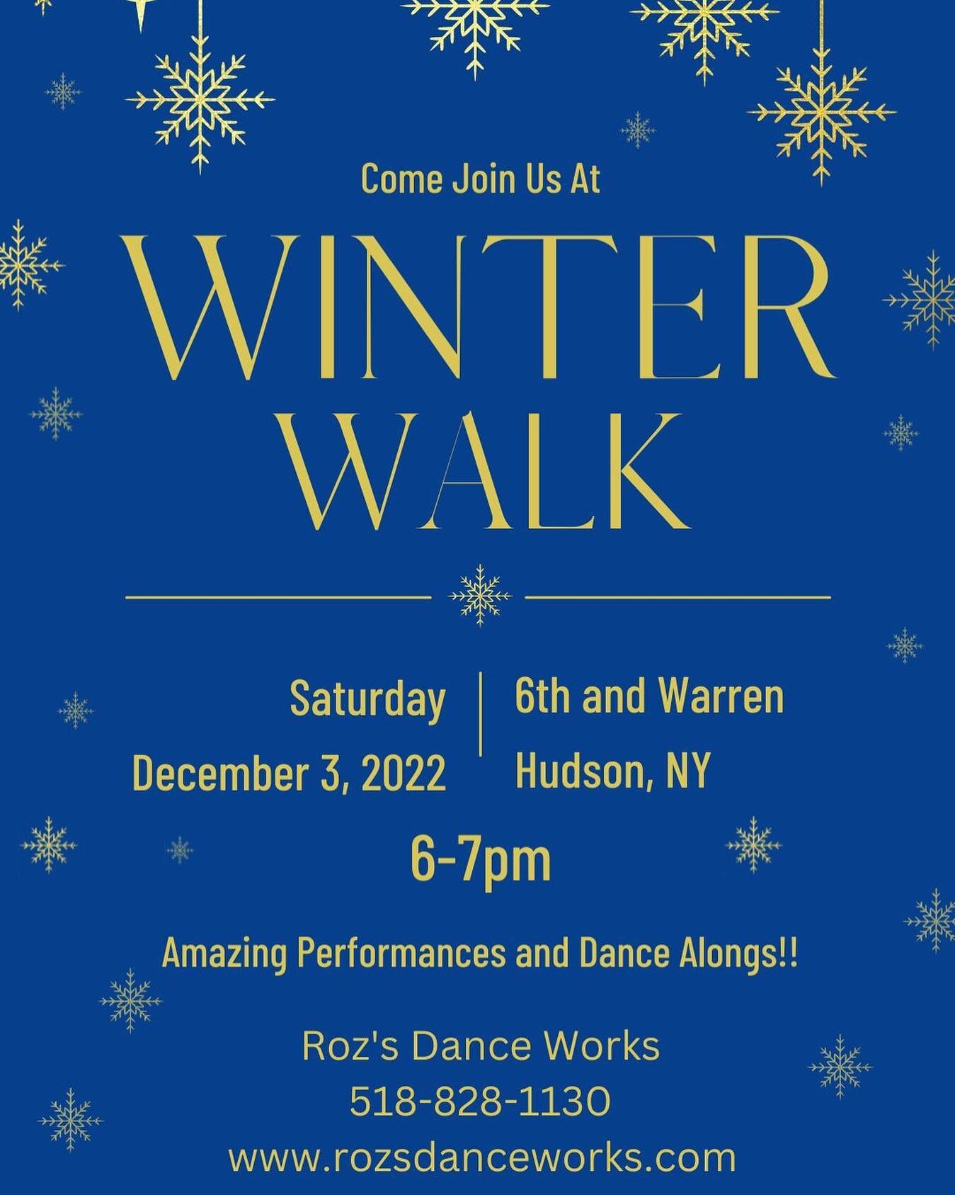 See you there!! 💙💛❄️

#hudsonny #winterwalk #dance