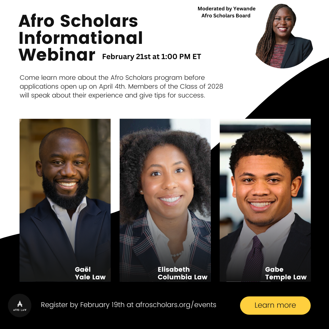 Afro Scholars 2026 Informational Webinar 
