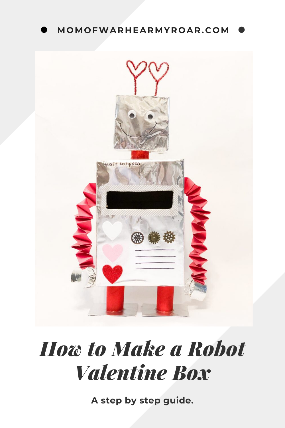 How to Make a Robot Valentine Box graphic