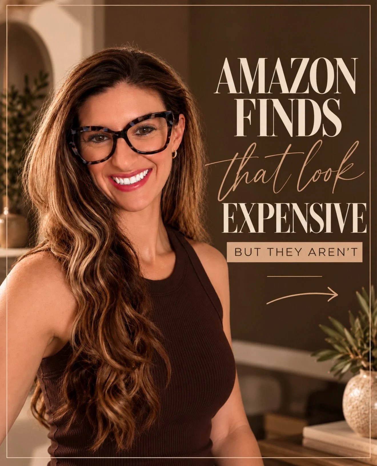 Amazon finds that look expensive&hellip; but they aren&rsquo;t 🤎

These are the kind of finds that make me do a double take because they look like they came straight out of a high-end home boutique. The mirror, the glassware, the curtains 😍

And th