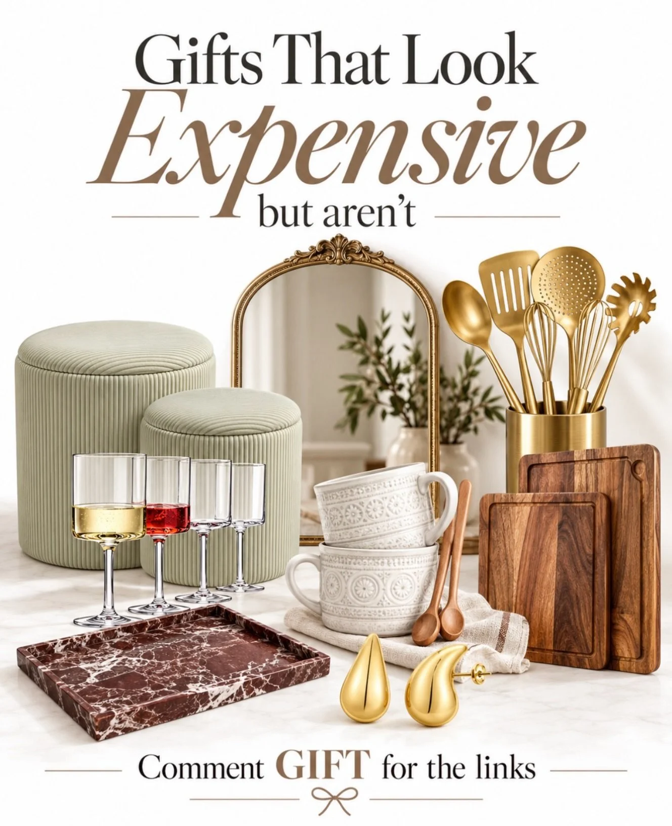 Say GIFT if you need ideas you can feel good about gifting without blowing the Christmas budget 🎄 ✨