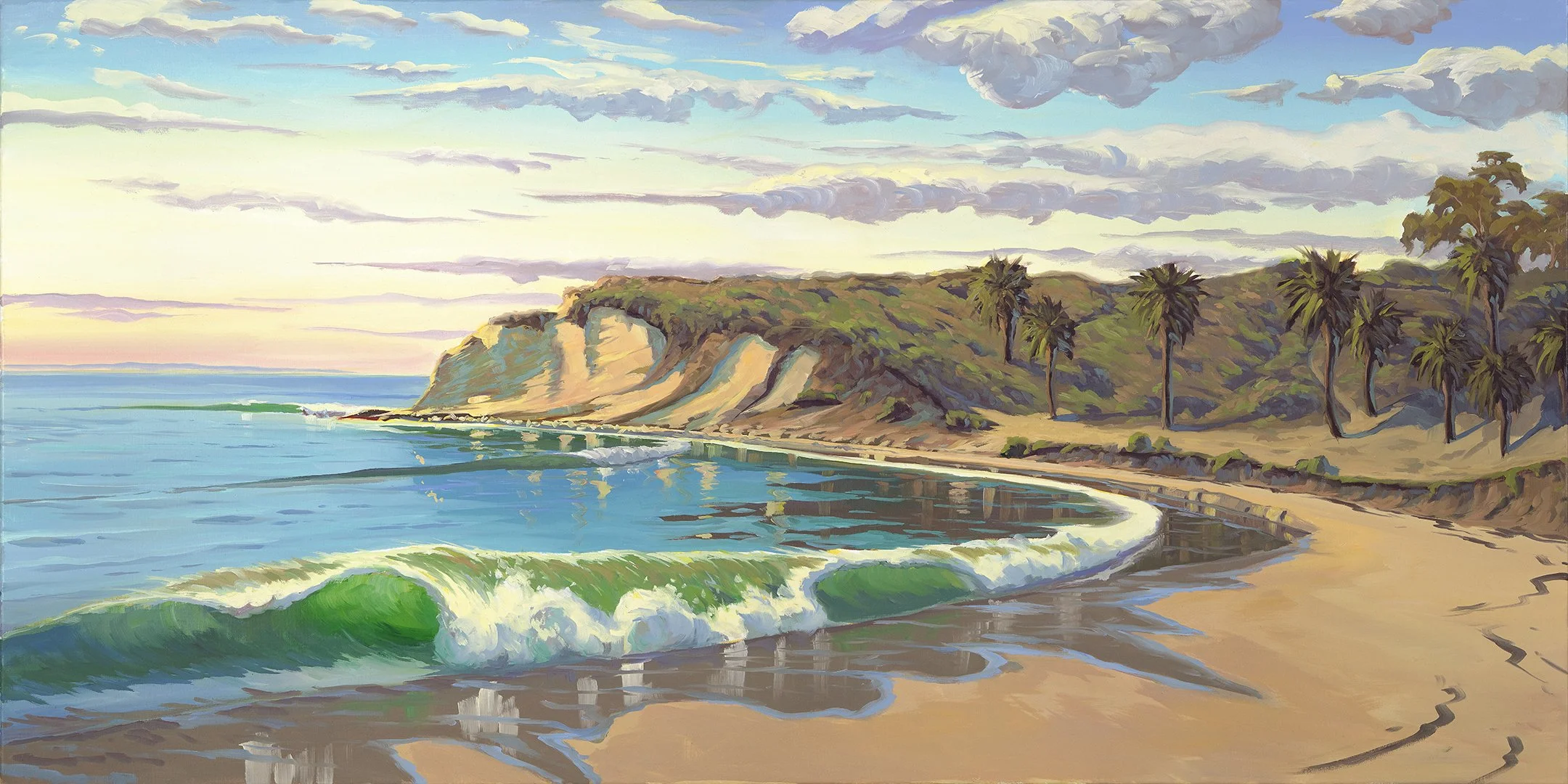 Refugio Shore Break, Refugio SP, Gaviota Coast  24 x 48