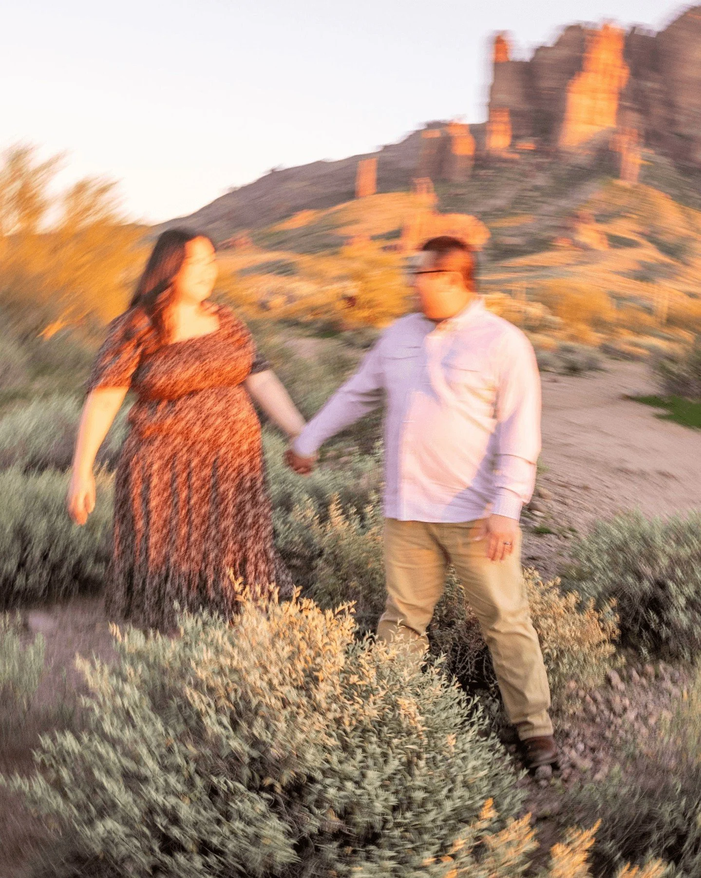 This sweet maternity session was such an incredible celebration for Hailey and Justin, and their growing family. They brought their dogs - Mesa and Daisy, and we spent time exploring the Superstition Mountains, making memories that will live on forev