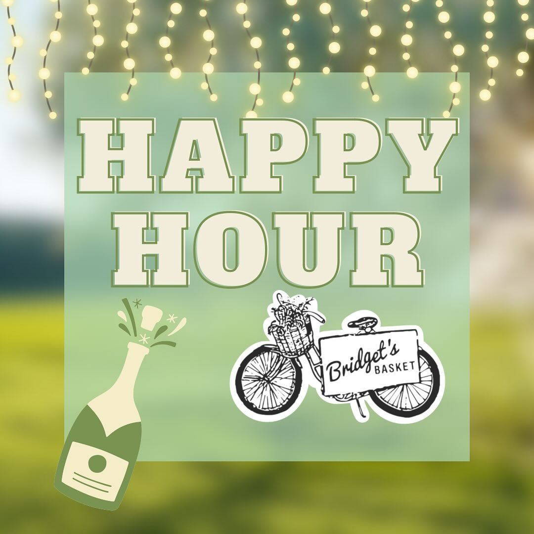 🌷HAPPY HOUR TOMORROW🌷

Join us tomorrow evening from 5-7PM for food drink, and lots of fun!🍾🍾

Call us at (830) 238-3737 for a reservation!