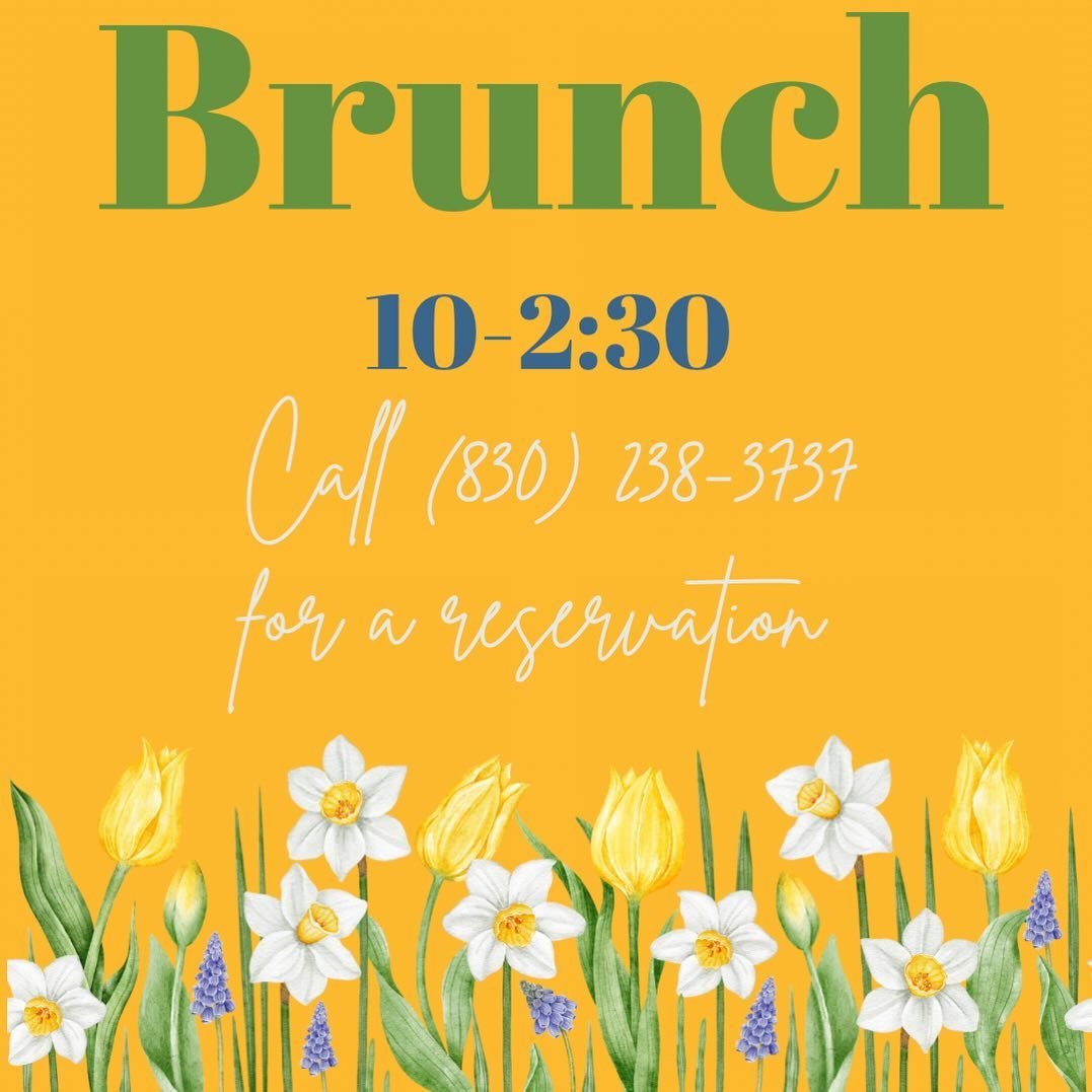 Brunch today!! 

Come out and see us!🌻🌻🌻