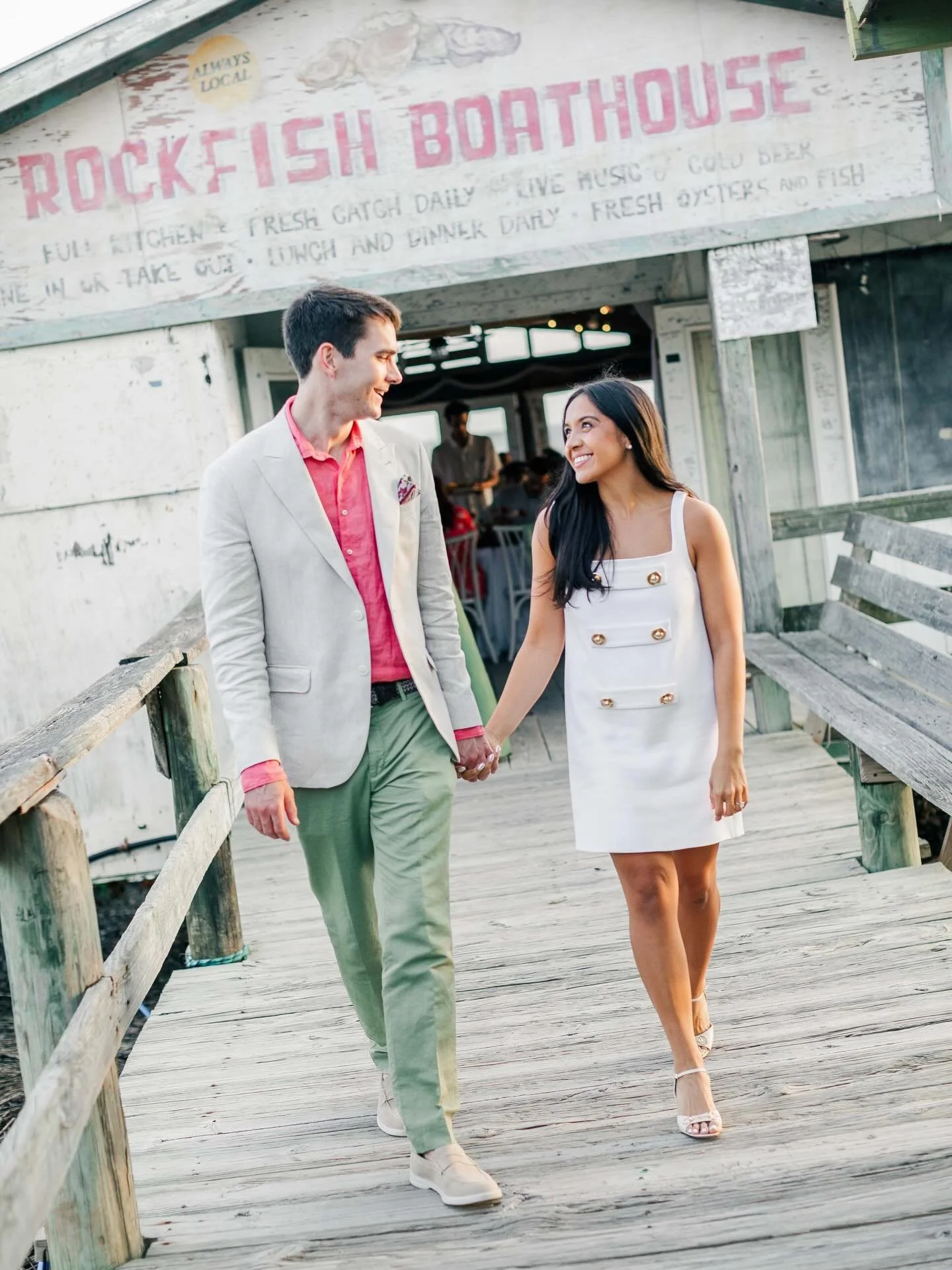 With careers at the helm of big ships&mdash;quite literally and I might add, the coolest jobs ever!&mdash;Alex and Fred wanted their Charleston welcome dinner to tie into their seafaring lifestyles but with an elevated but casual, low country twist f