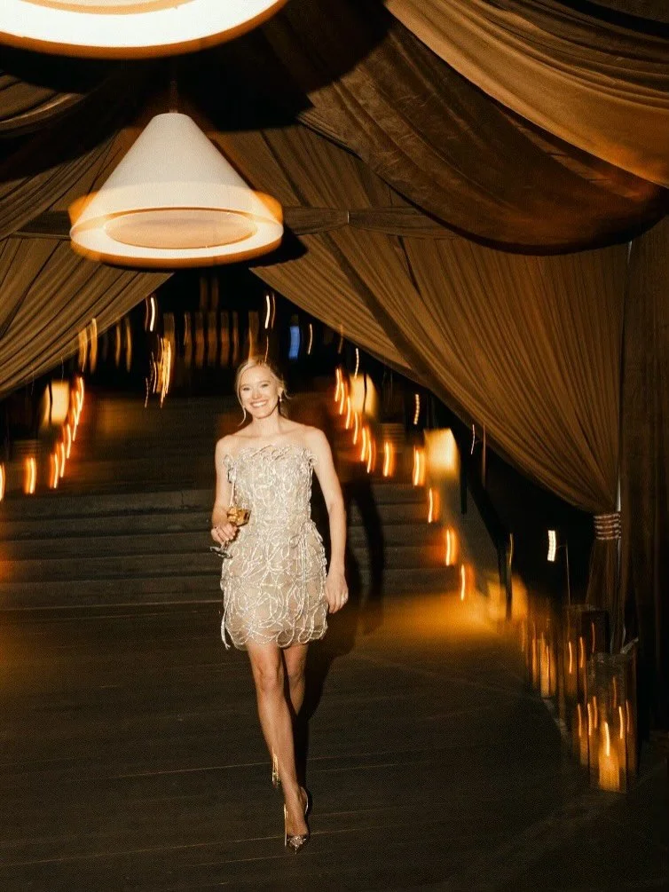 ✨Party mode ACTIVATED!✨ Hannah&rsquo;s sparkly second dress will go down as one of my favorites of 2025, especially when I look back on how her girls cheered her on as she made her big entrance into the beautiful reception tent. 

Planner: @hillandco