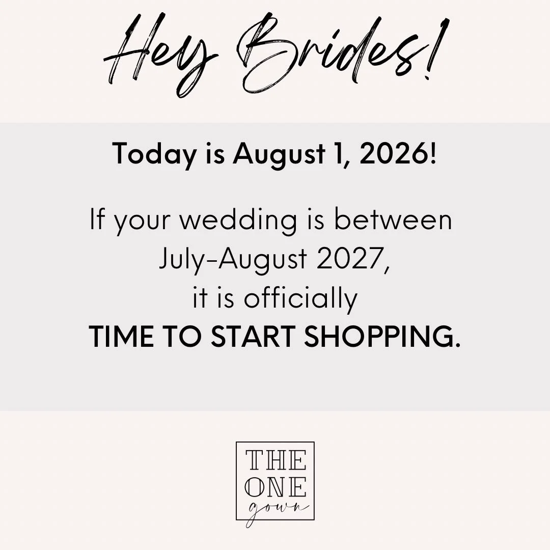 Calling all Summer 2027 brides: you&rsquo;re officially on the clock! 

Why &ldquo;so early&rdquo; you ask? The timeline for actually purchasing and producing the gown of your dreams&mdash;without rush fees!&mdash;calls for some lead time. 

💥Ready 