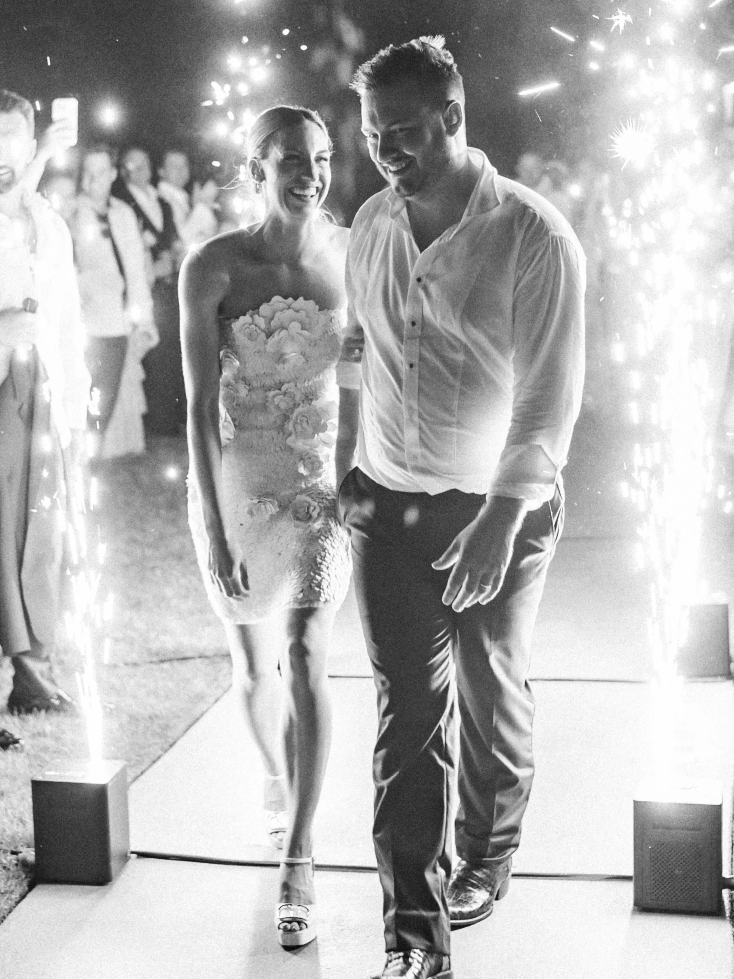Ali and Ian&rsquo;s reception at the Ritz Carlton Amelia Island was EPIC. The dance floor was packed from start to finish, as was their send-off&mdash;a sign their guests were having a blast and didn&rsquo;t want the celebration to end. Happiest of a