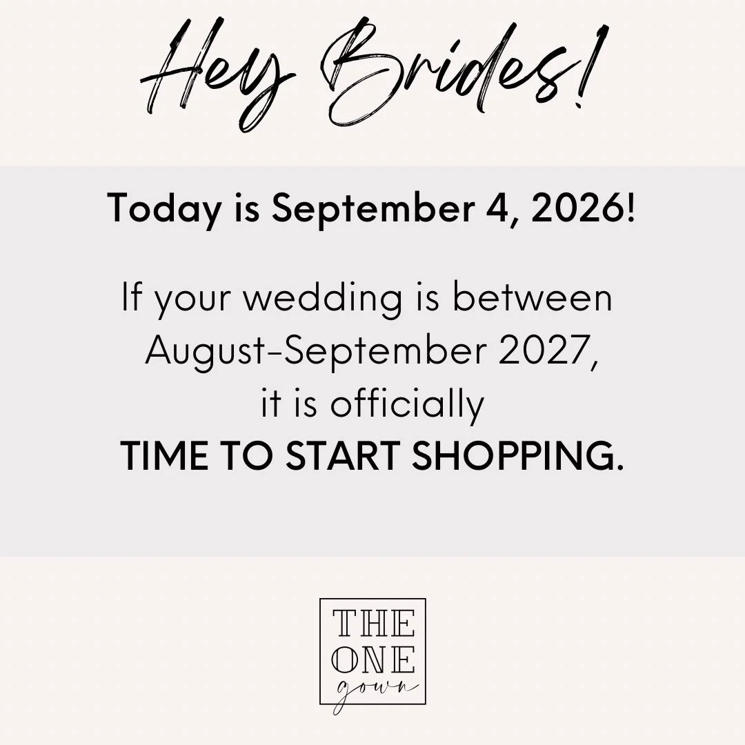 I was traveling this week so got behind on the monthly shopping post! Calling all early Fall 2027 brides: you&rsquo;re officially on the clock! 

Why &ldquo;so early&rdquo; you ask? The timeline for actually purchasing and producing the gown of your 