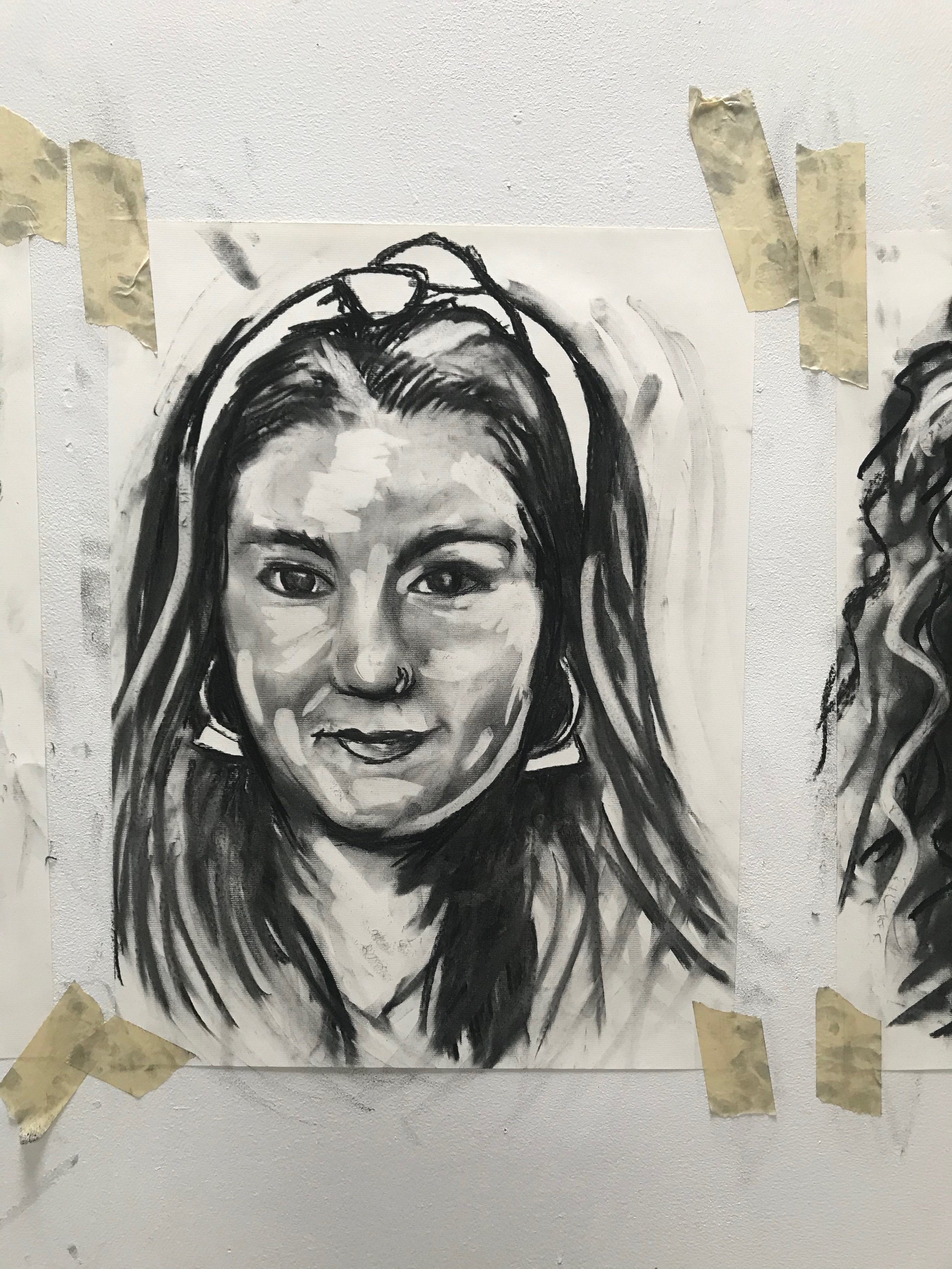 charcoal study, $40