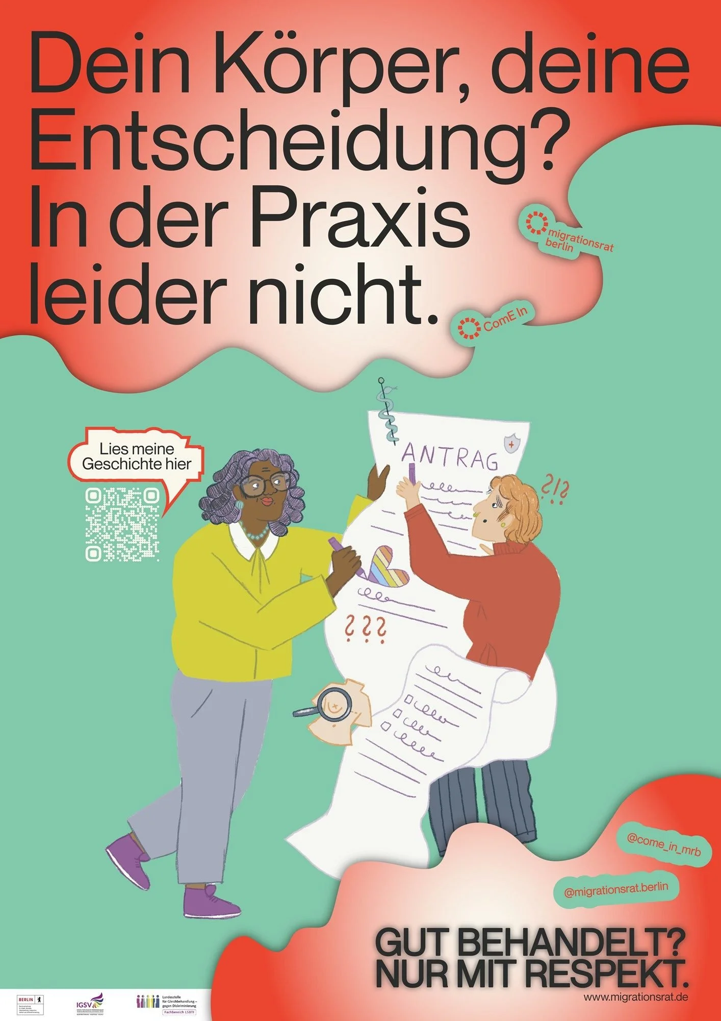Migrationsrat Berlin Campaign: Gut behandelt? Nur mit Respekt!