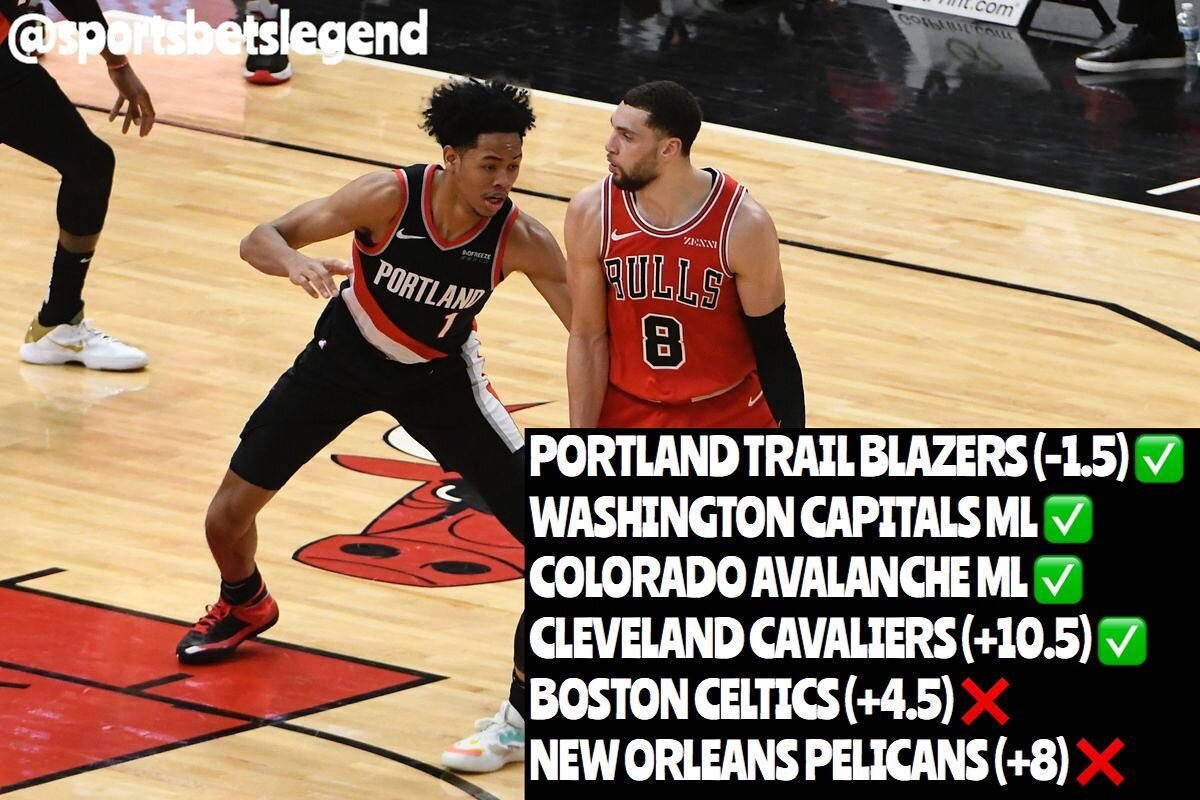 Awesome 4-2 night for the team!! We hit our lock of the day, Trail Blazers (-1.5) 🔐🔐 Going to have another lock in store for today!