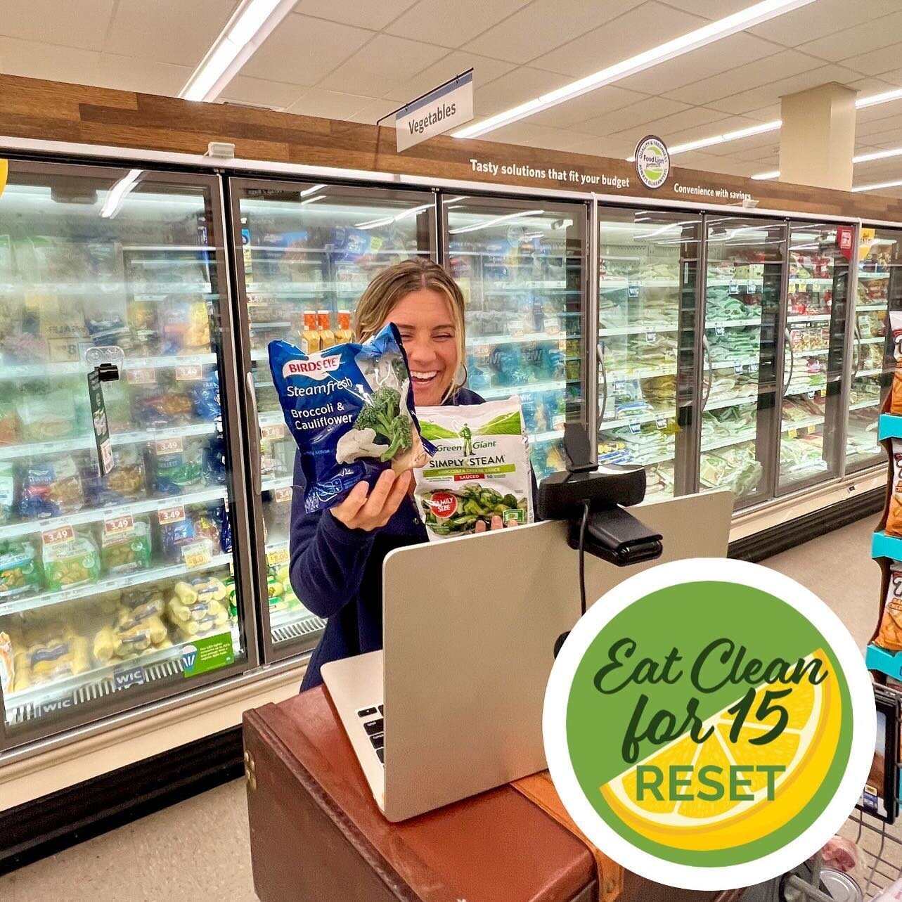 JANUARY CLEAN EATING RESET begins next week‼️ With a guided grocery store tour you&rsquo;ll know exactly what to choose and what to avoid! 🛒🥗🥕🍎 Comment RESET below and I&rsquo;ll send you details! 🛒🍽️🥦🥒🥑🍉