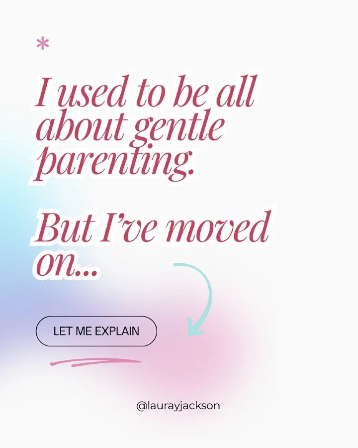 When I first became a mum, I was very drawn to gentle parenting. I wanted to be responsive, connected, and thoughtful about how I met my son&rsquo;s needs, and I still really value all of that.

It&rsquo;s VERY appropriate for babyhood.

But as he go