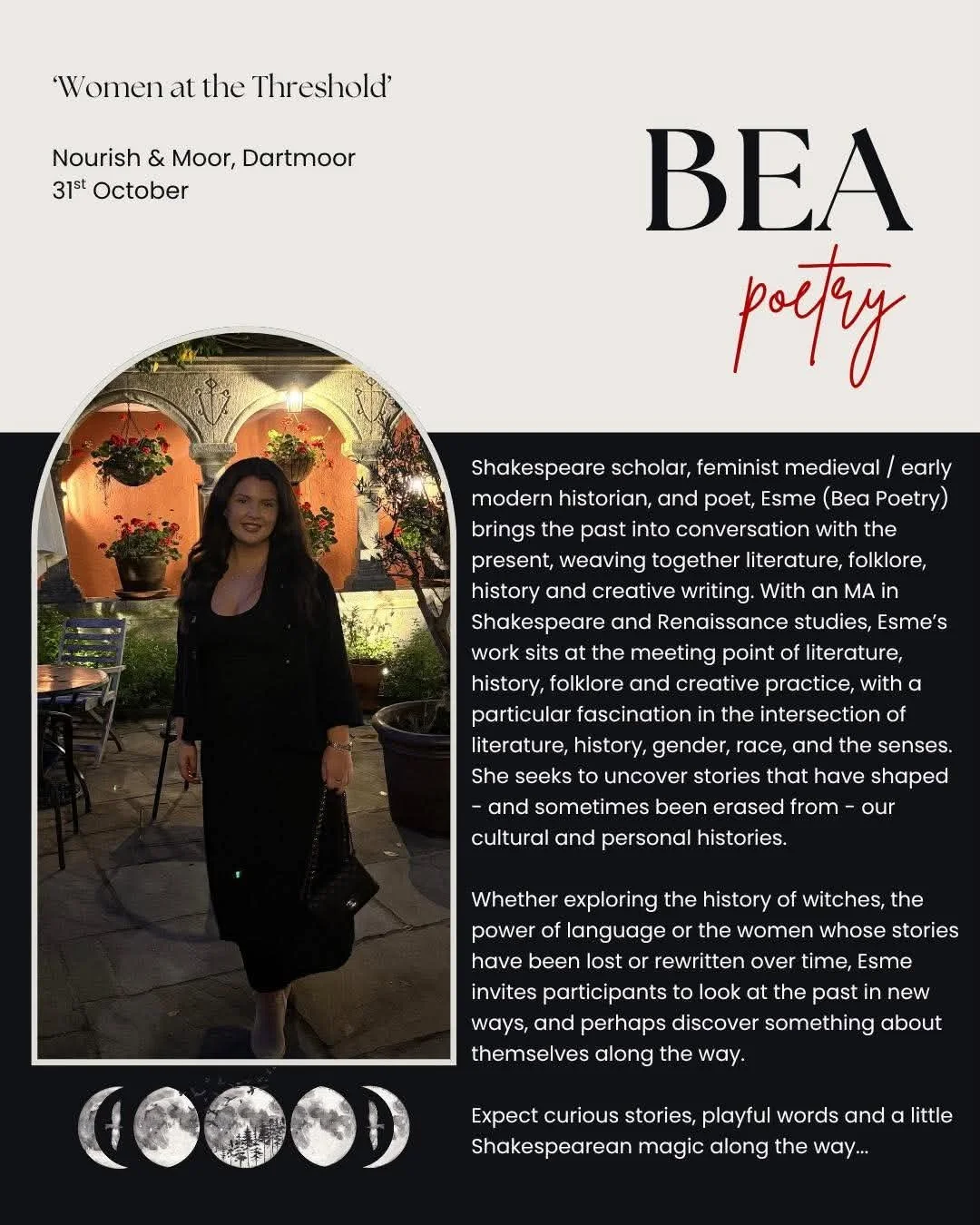 Esme of Bea Poetry image and accompanying text