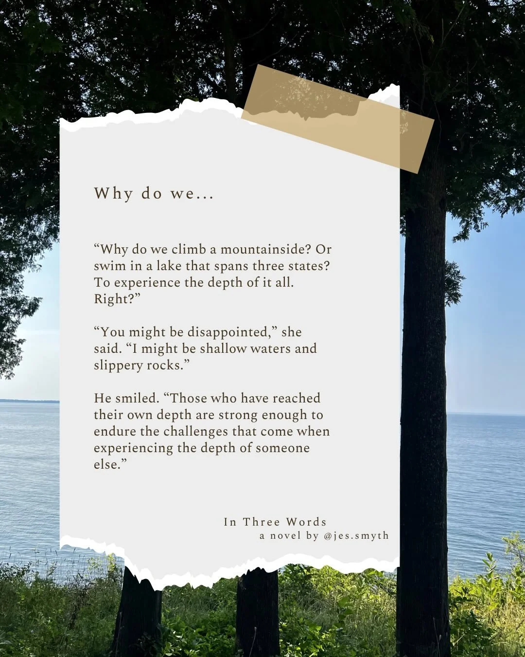 In Three Words &hellip; Life goes on. When we choose to live it. But it&rsquo;s in those choices that often make living so hard. This is where Lilly&rsquo;s story begins, at the end of one choice and the beginning of many more. 

Coming Fall 2026.

S