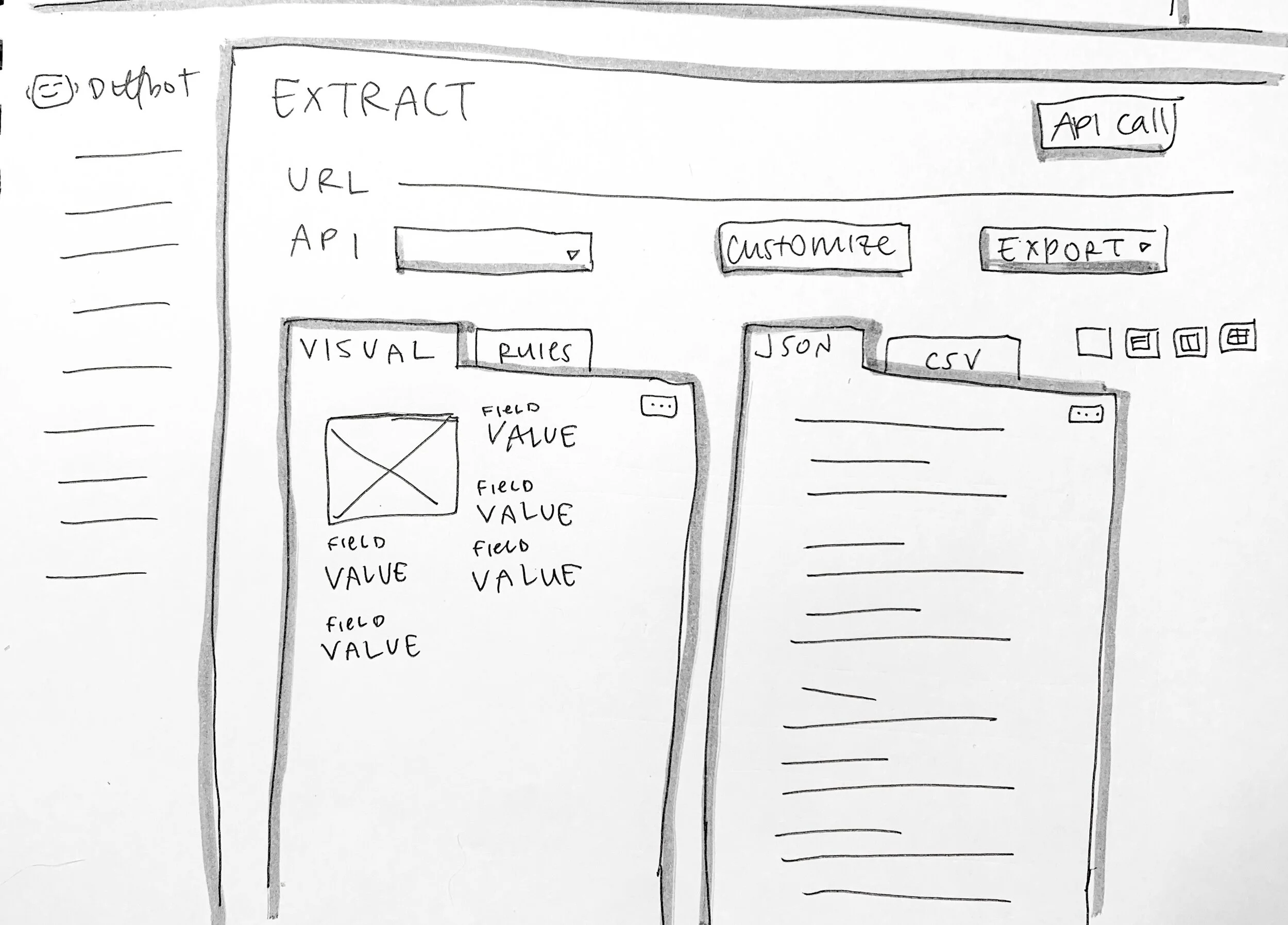 Extract main page - double view