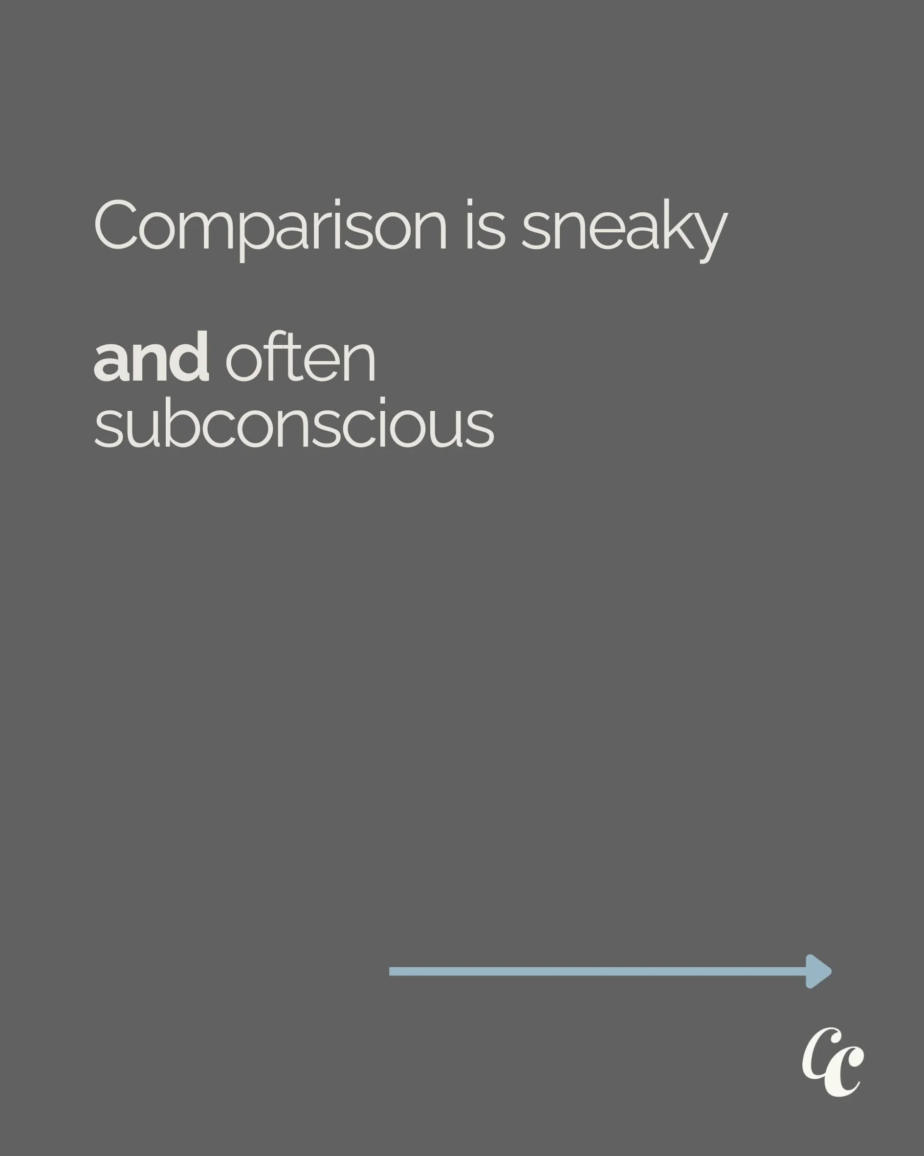 Comparison doesn&rsquo;t just steal your joy. It gives someone else a seat at the front of your mind. 

Scripture tells us a different story. We don&rsquo;t seek the approval of man and we can fix our eyes on the eternal things. 

In Session 4 of the