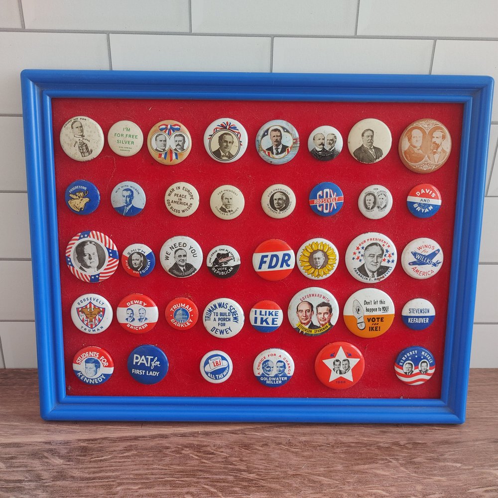 1972 American Oil Company (Amoco) Set of Reproduction Campaign Pin Collection