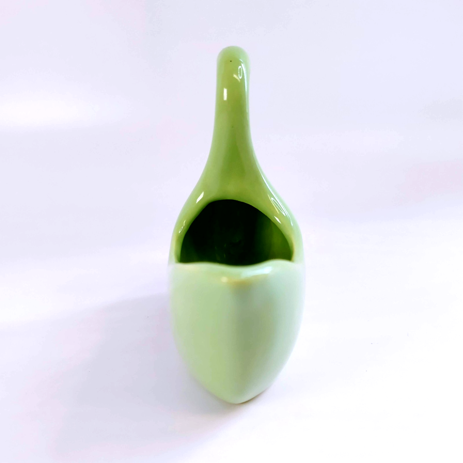 Vintage Camark Pottery Swan Planter Mint Green 1950s MCM