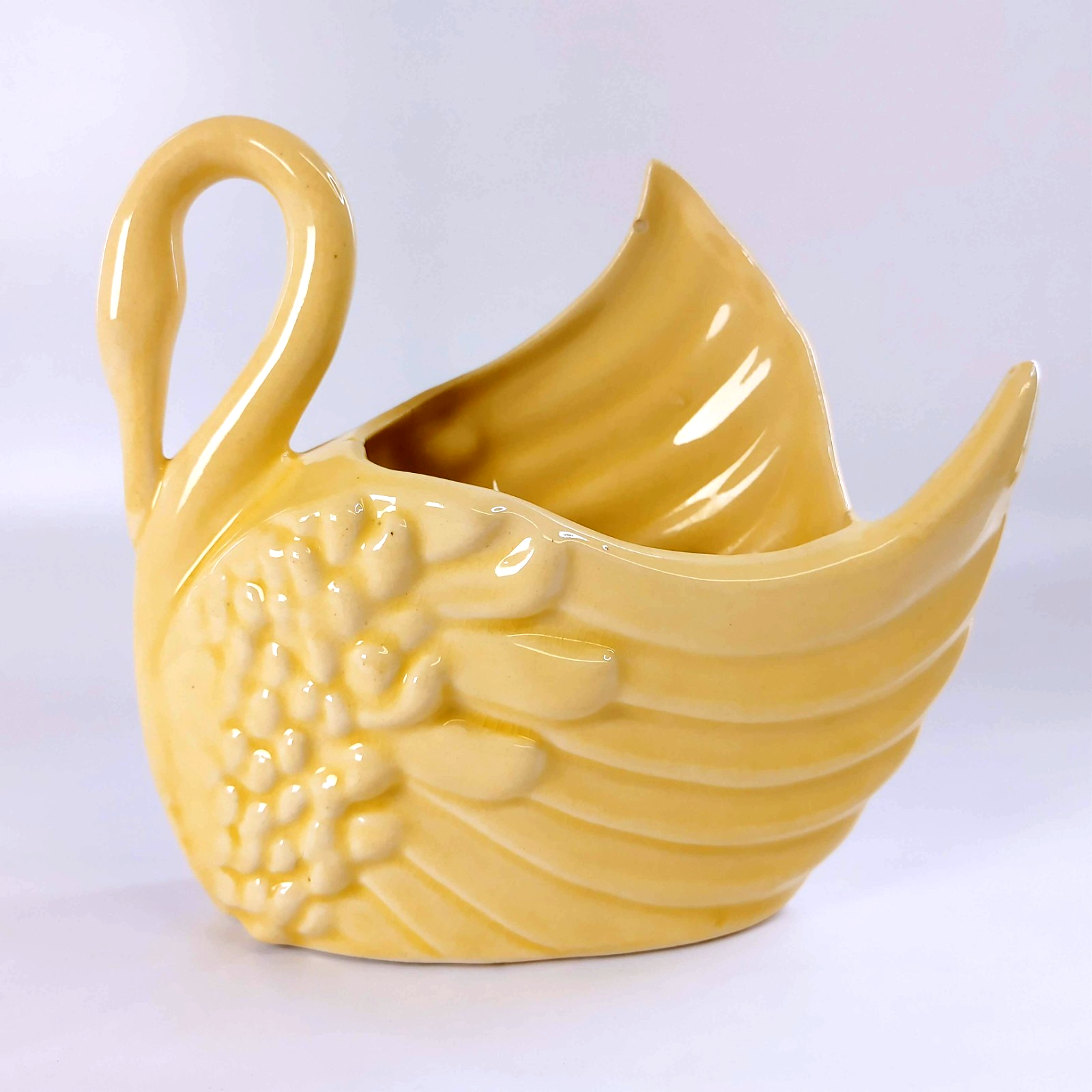 Vintage Royal Haeger Yellow Swan Planter Ceramic Mid Century Modern MCM USA