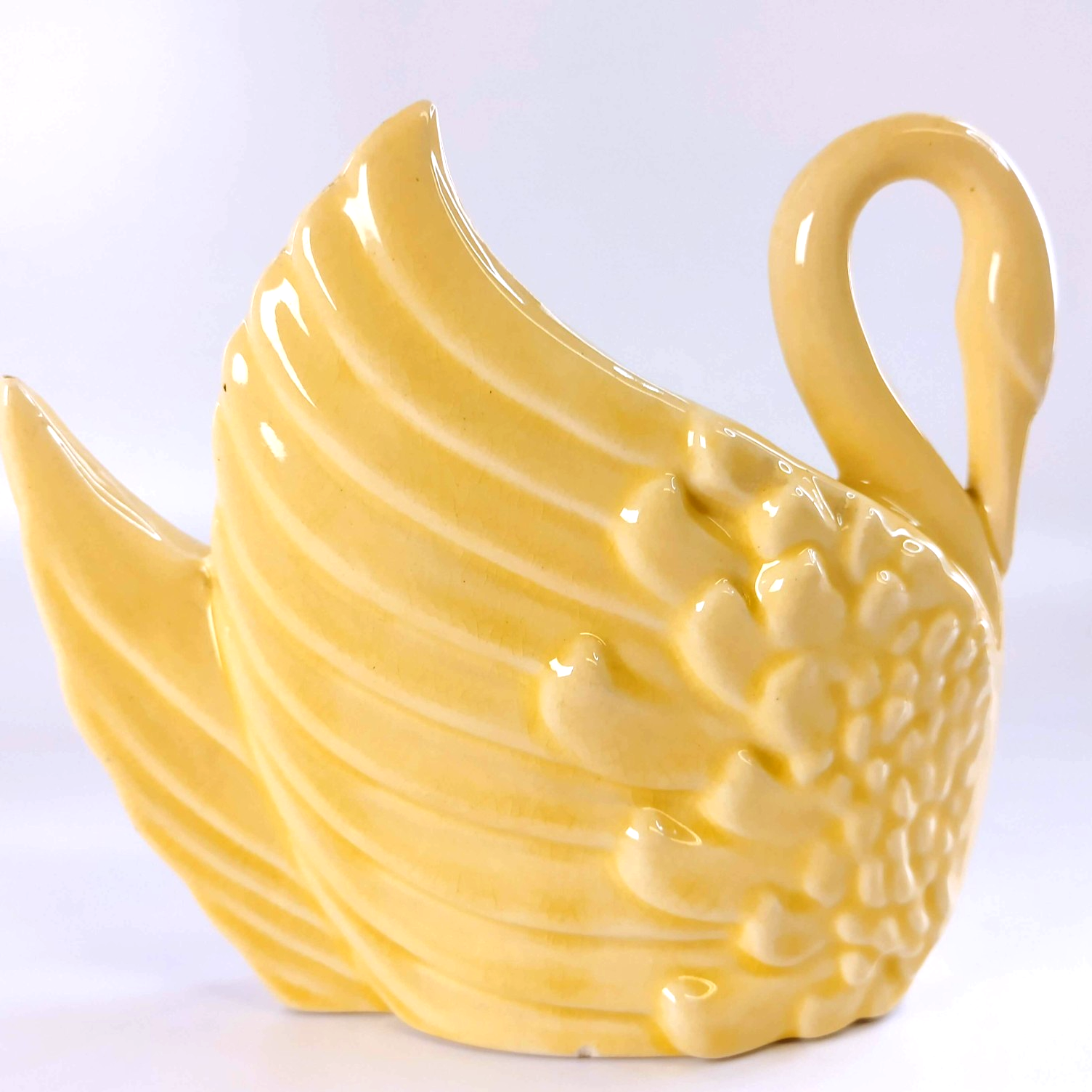 Vintage Royal Haeger Yellow Swan Planter Ceramic Mid Century Modern MCM USA