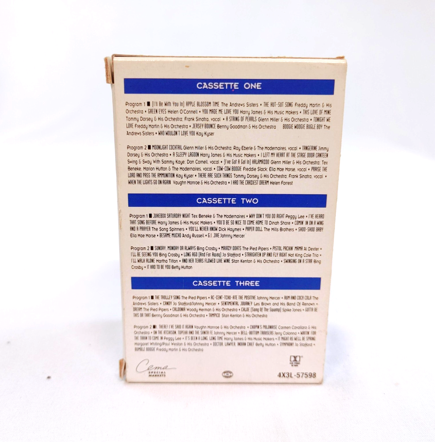 Vintage 1991 Cassette Set - These Were Our Songs Musical Memories War Years