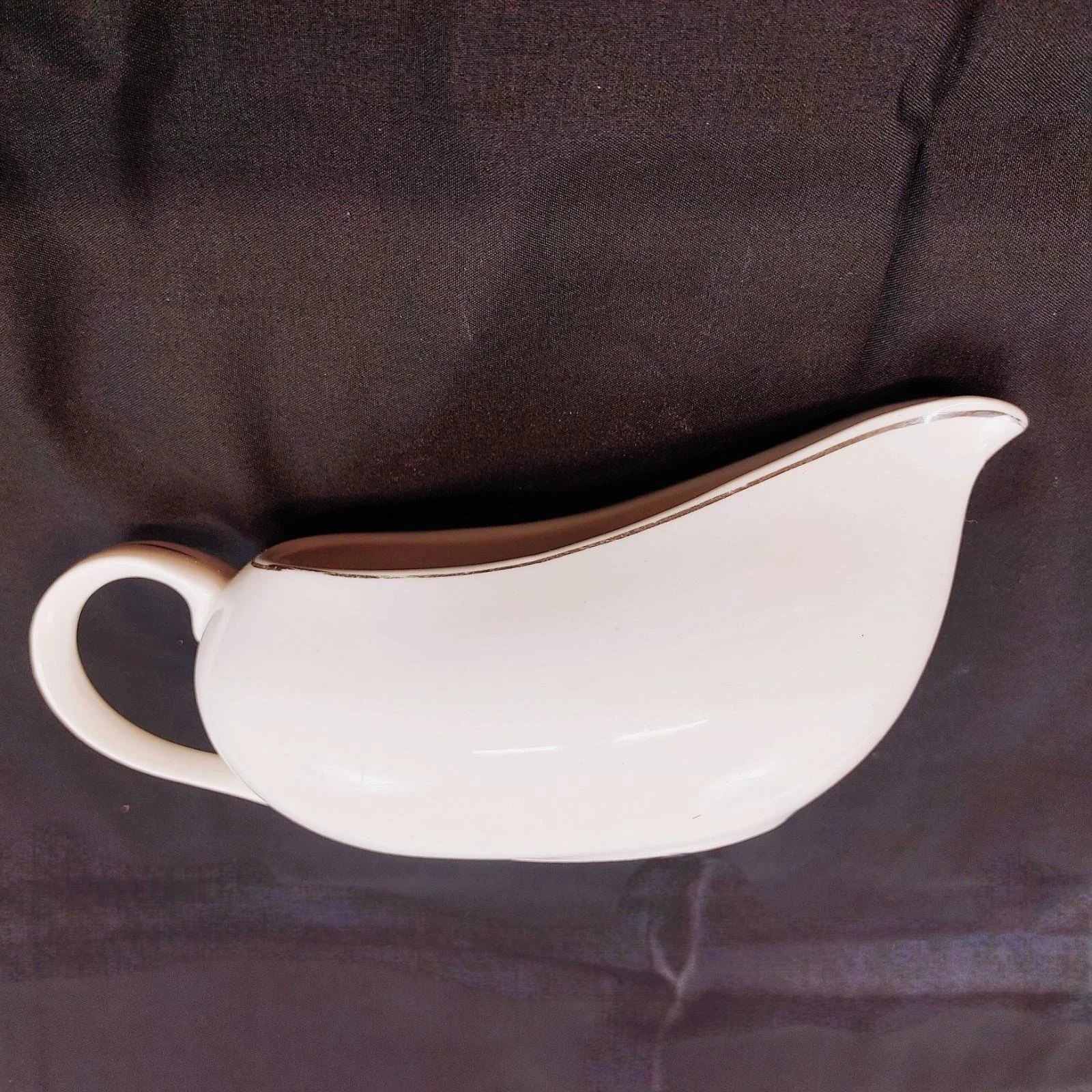 Vintage Royal Wheat Teal Stars Louise Gravy Boat Japan 16 oz