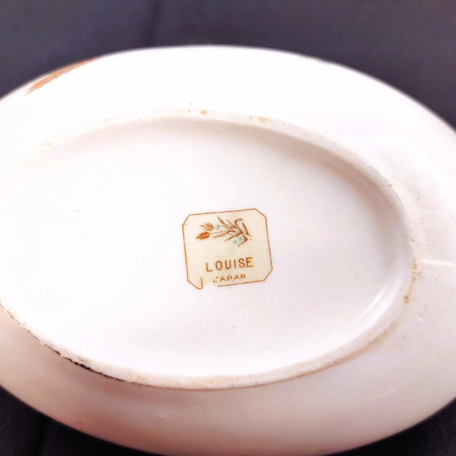 Vintage Royal Wheat Teal Stars Louise Gravy Boat Japan 16 oz
