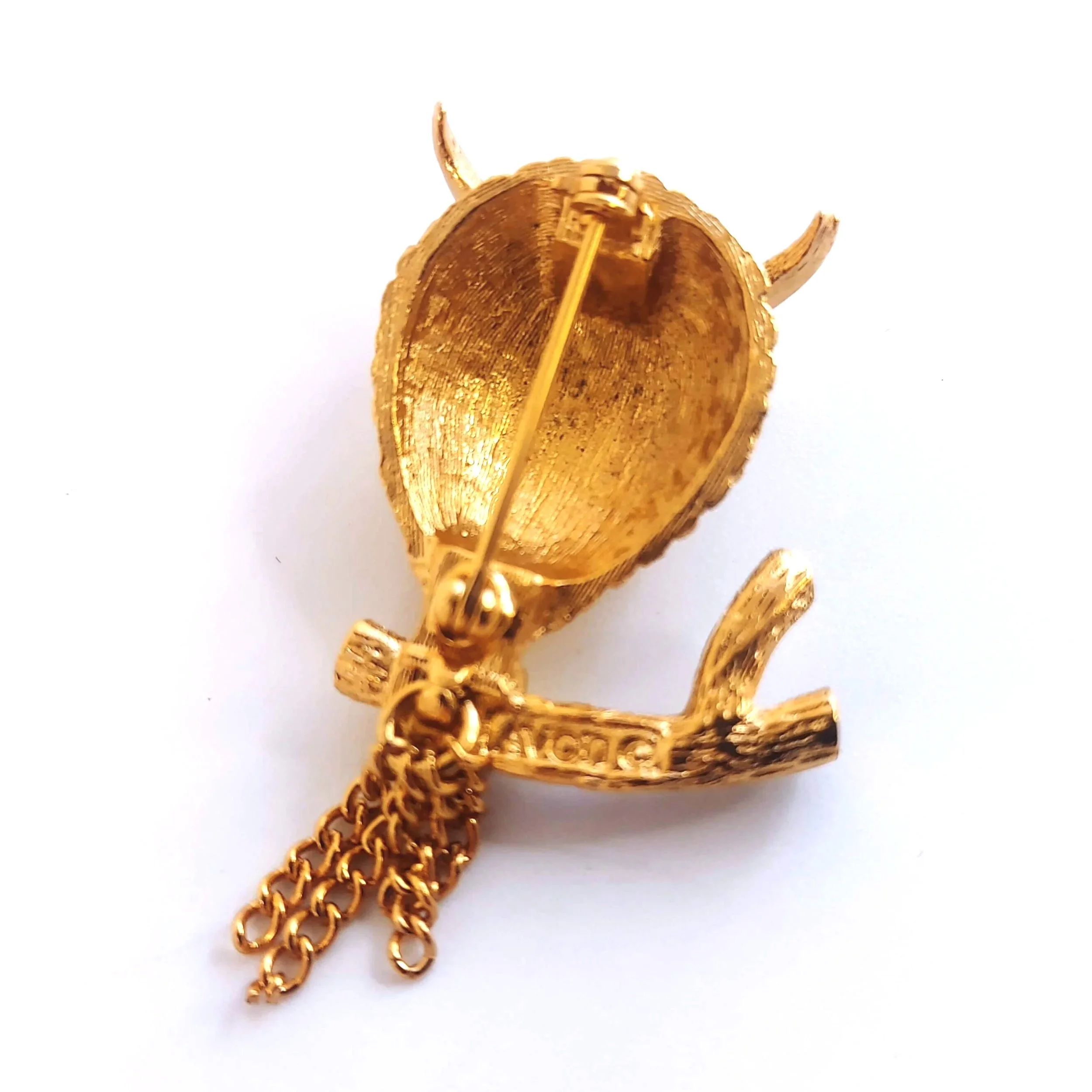 Vintage 1970s Avon "Wise Guy" Owl Brooch