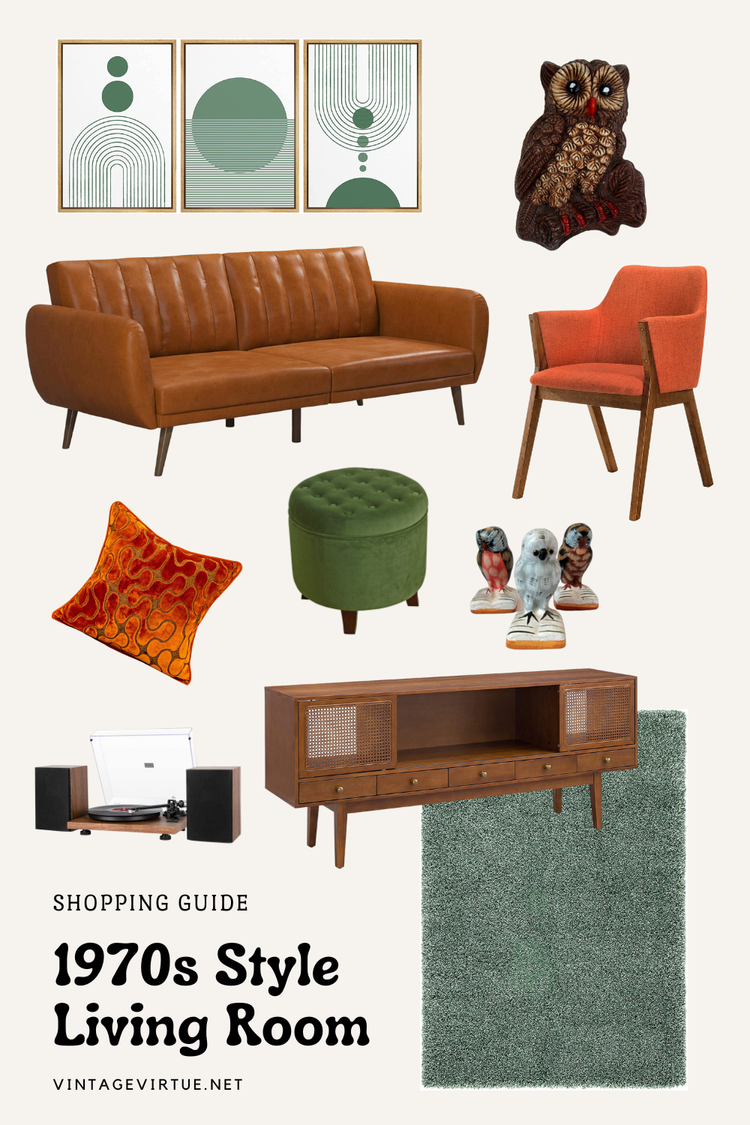 Create the Look: Vintage Style Home Décor - 1970s Living Room — Vintage ...