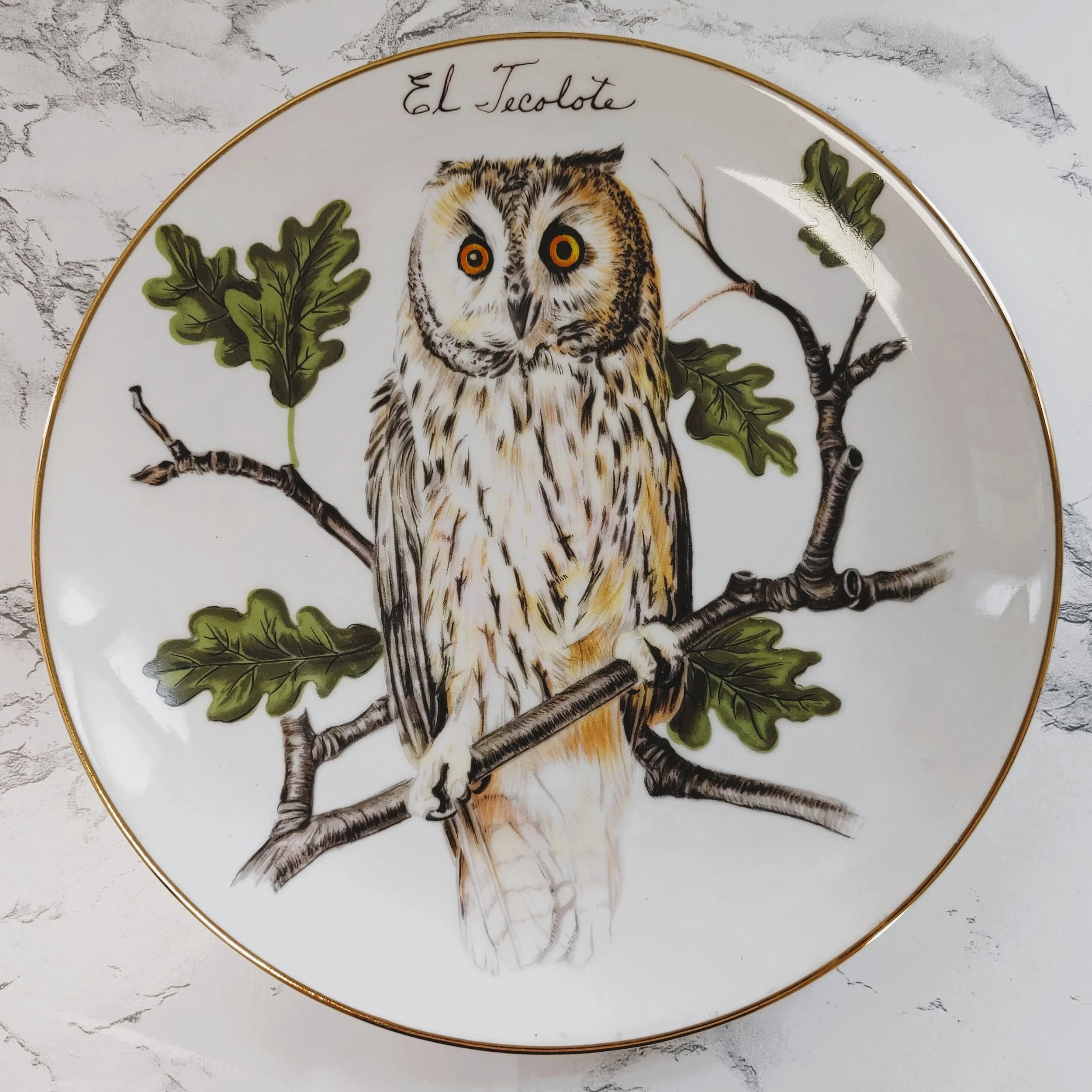 Vintage 1988 ‘El Tecolote’ Owl Decorative Plate