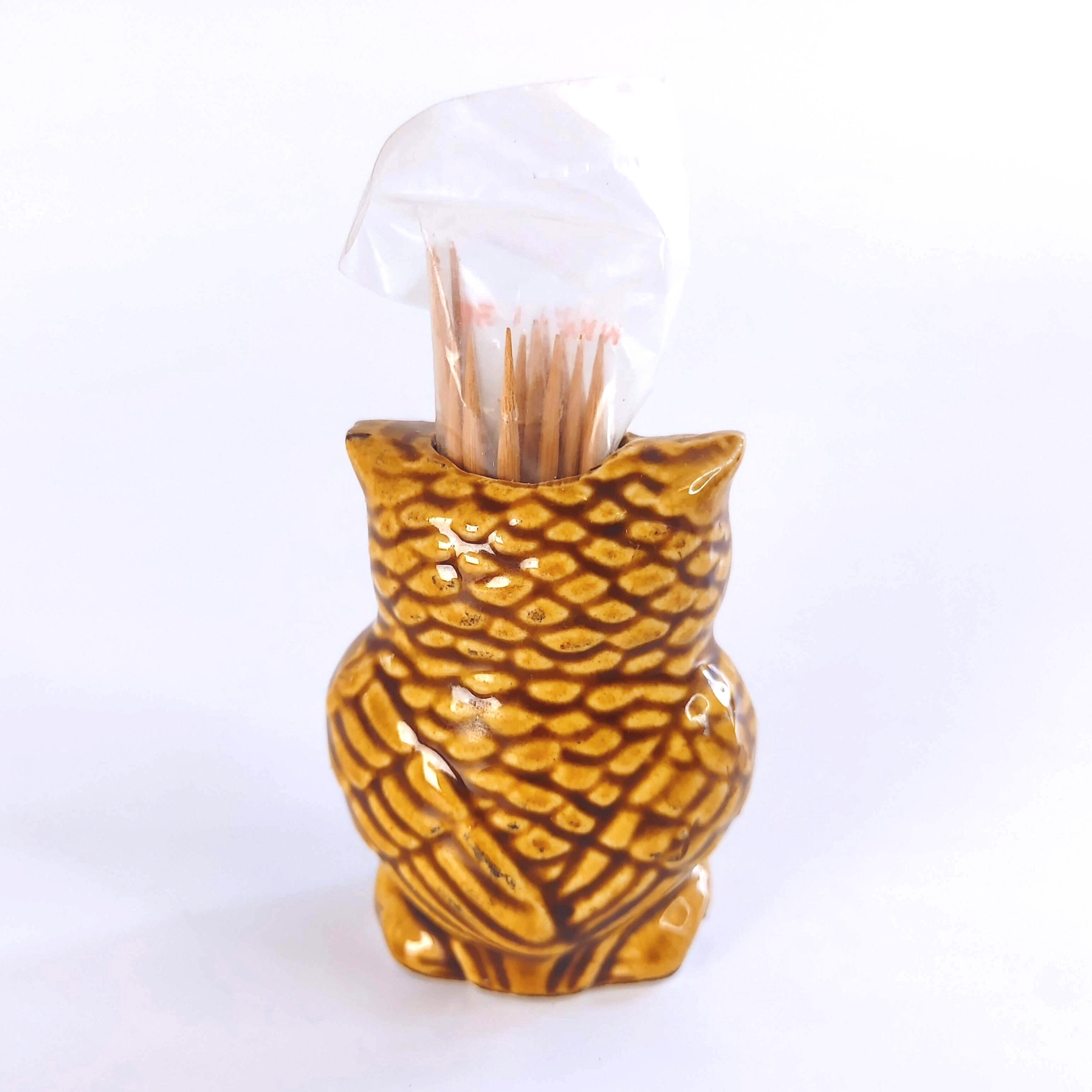 Vintage Owl Toothpick Holder Florida Souvenir
